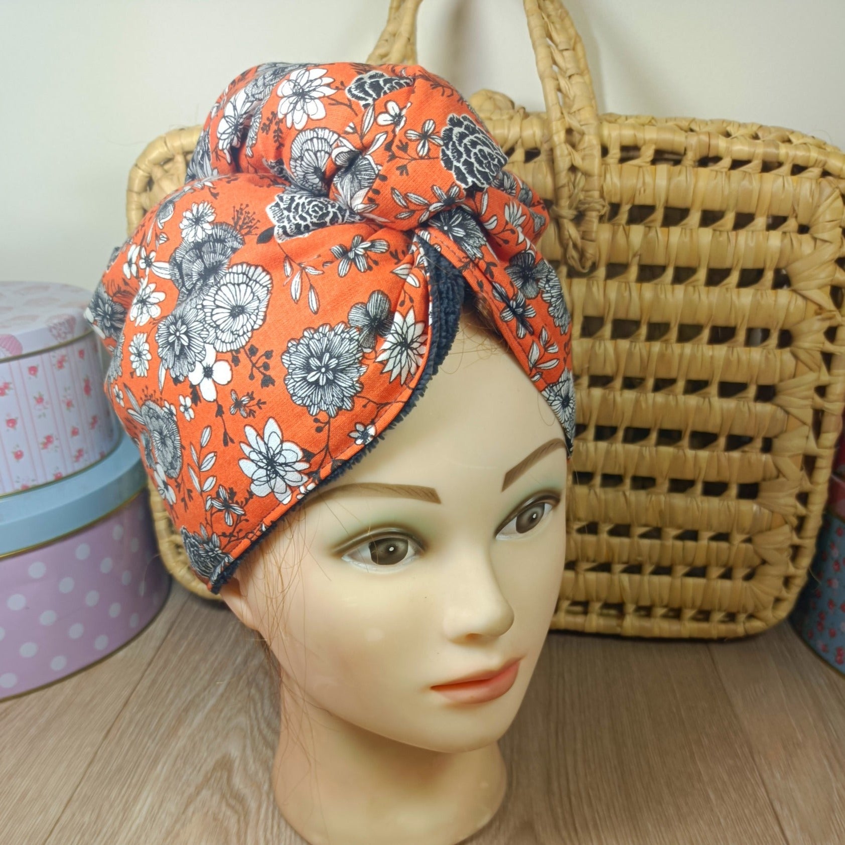 Serviette turban cheveux disponible