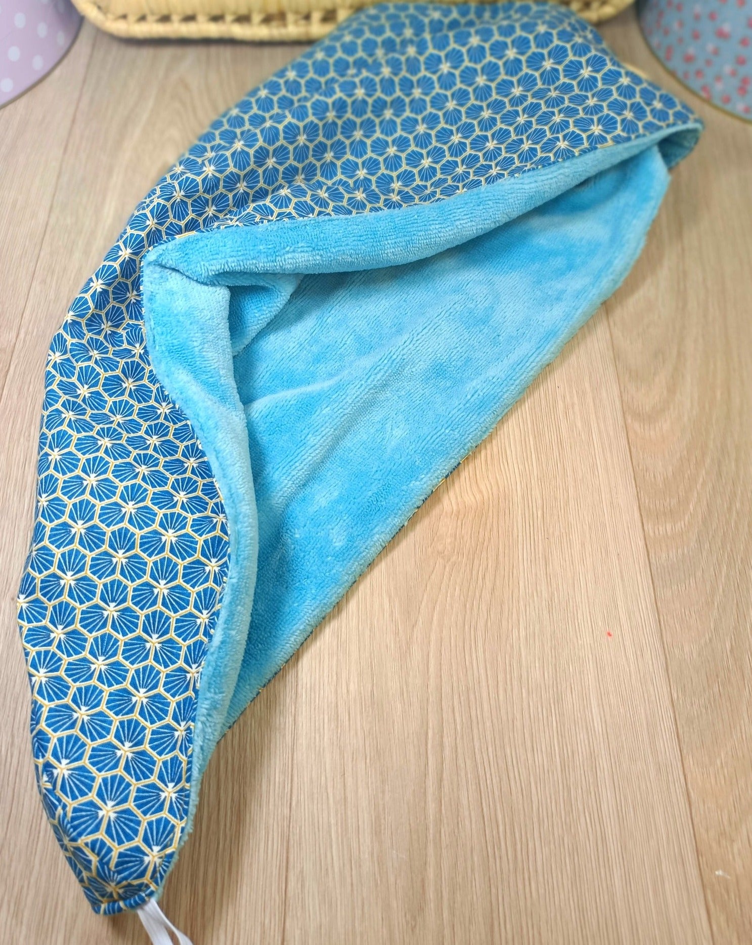 Serviette turban cheveux disponible