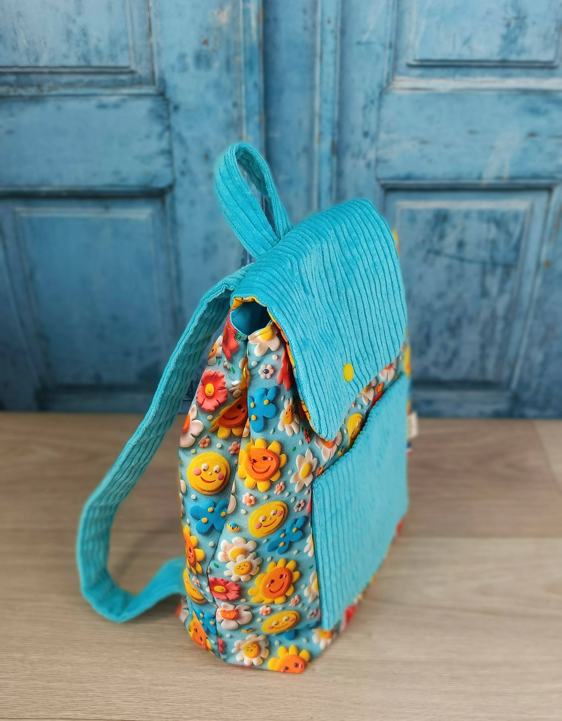 Sac à dos et serviette de cantine Daisy digitale