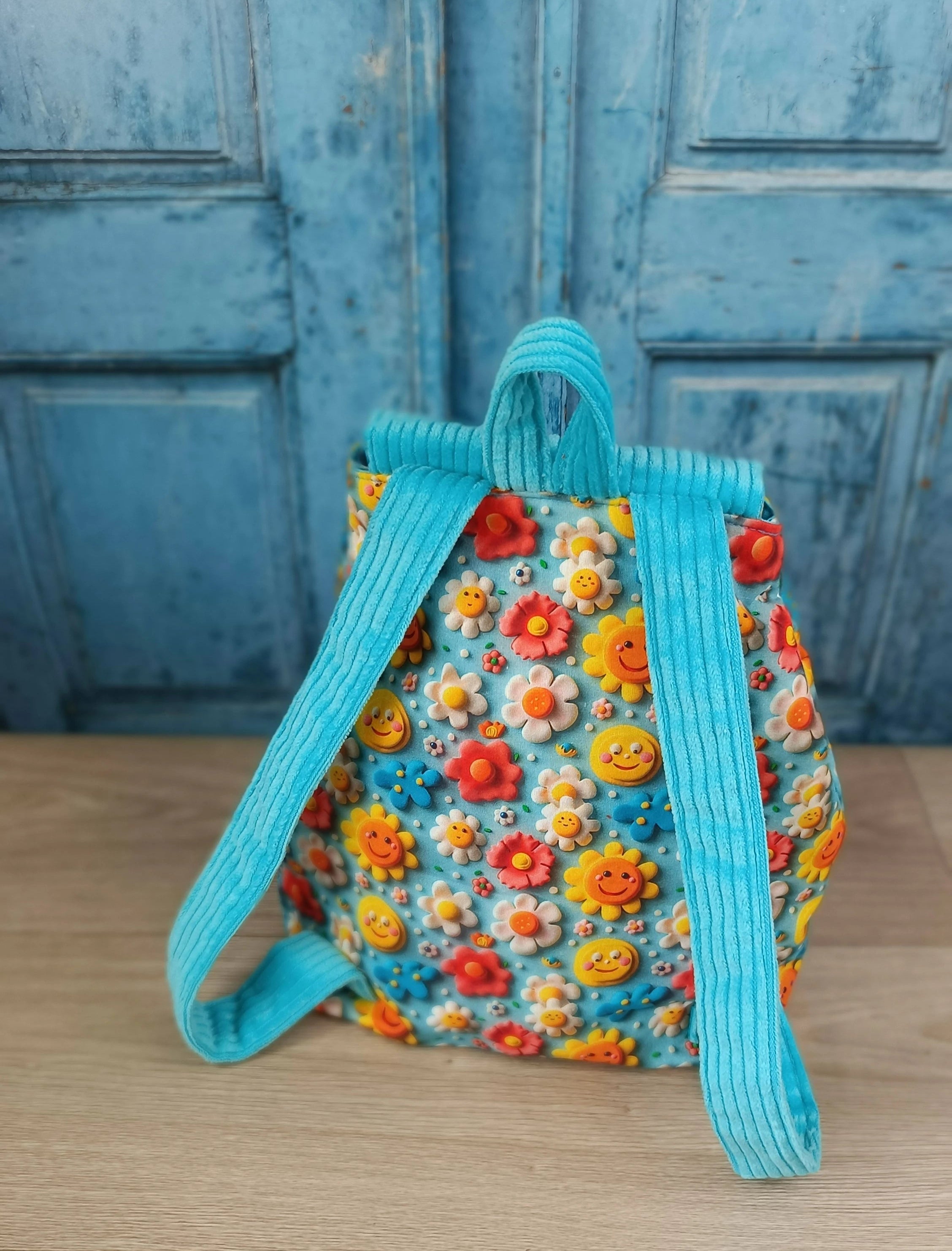 Sac à dos et serviette de cantine Daisy digitale
