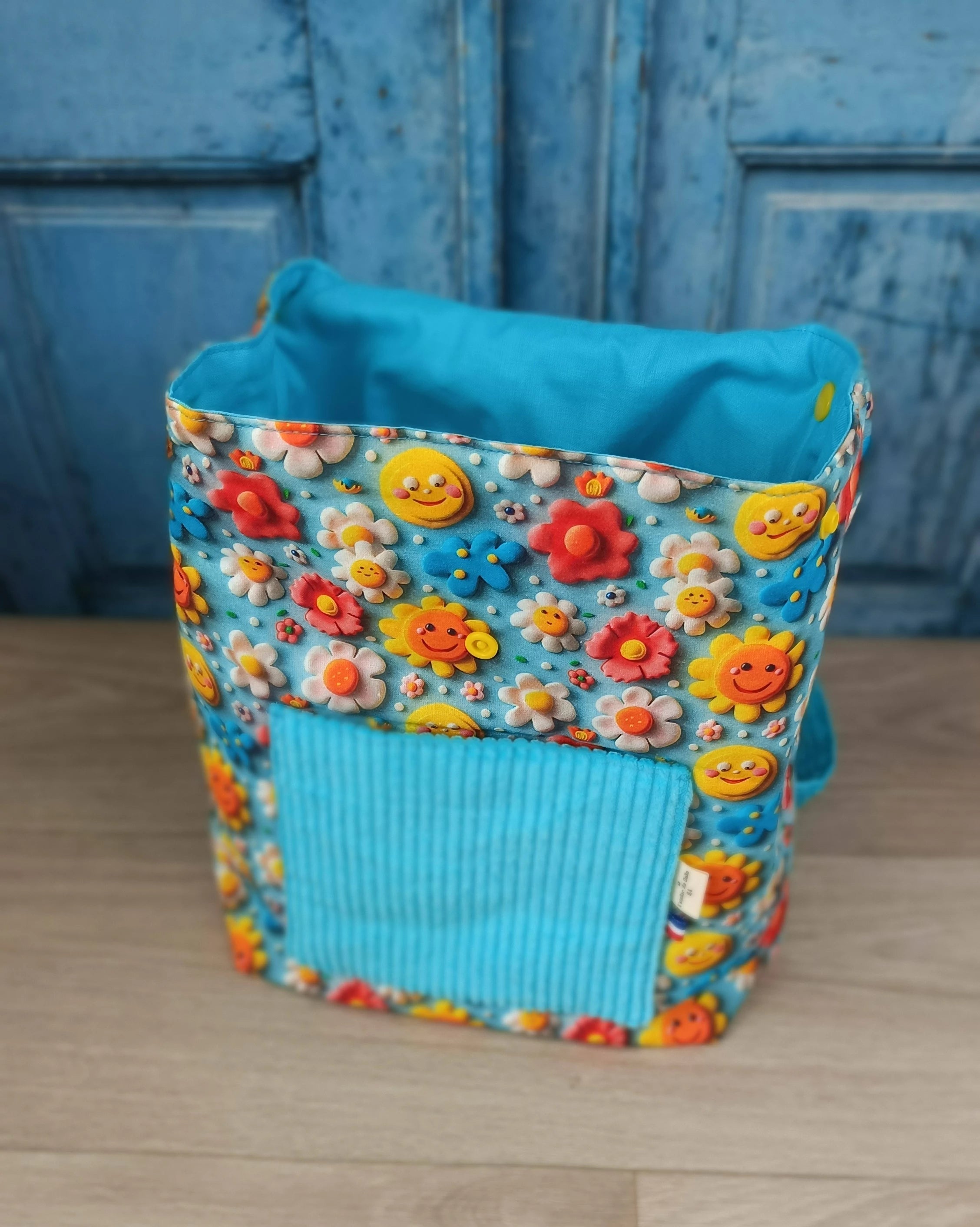 Sac à dos et serviette de cantine Daisy digitale