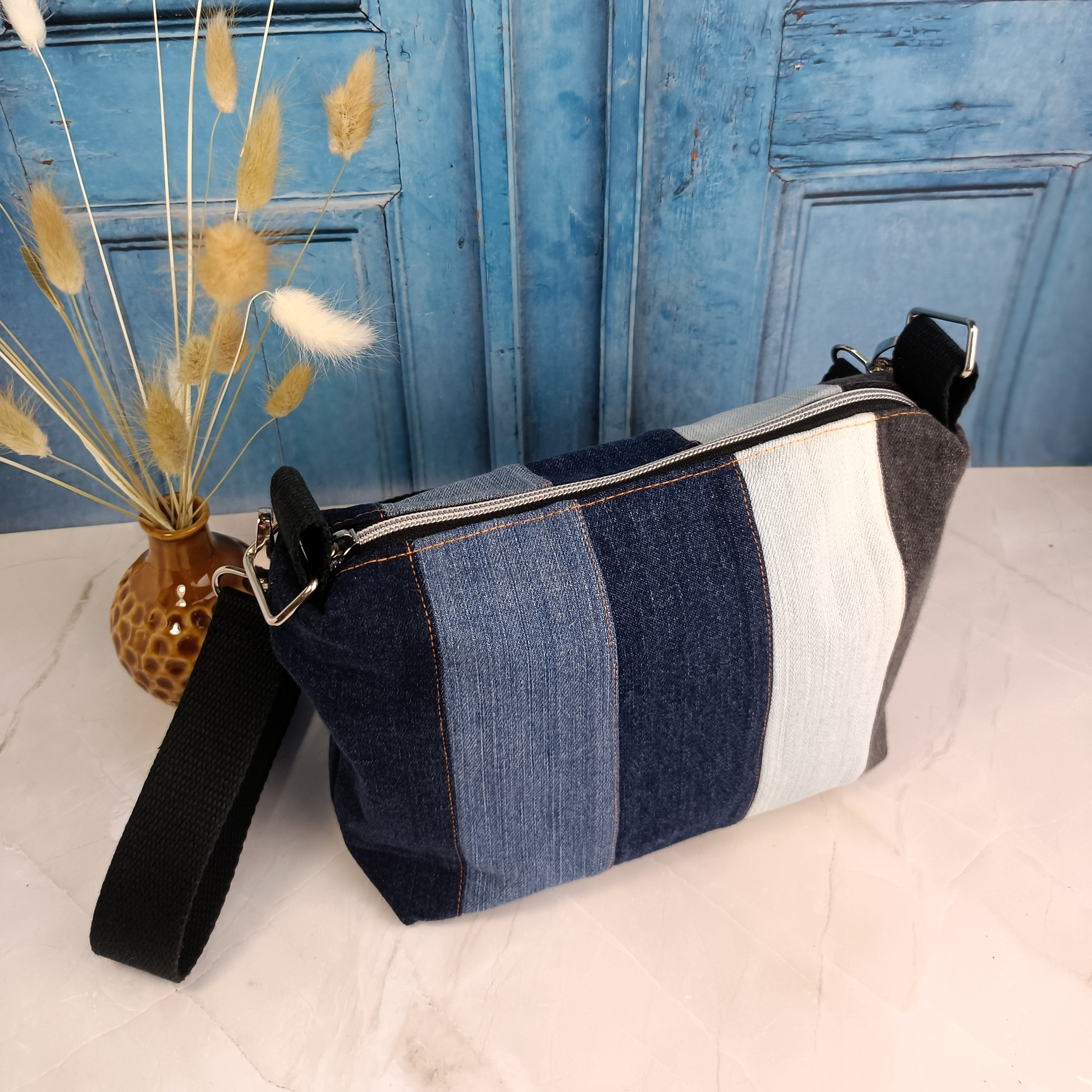 Sac à main bandoulière en jeans