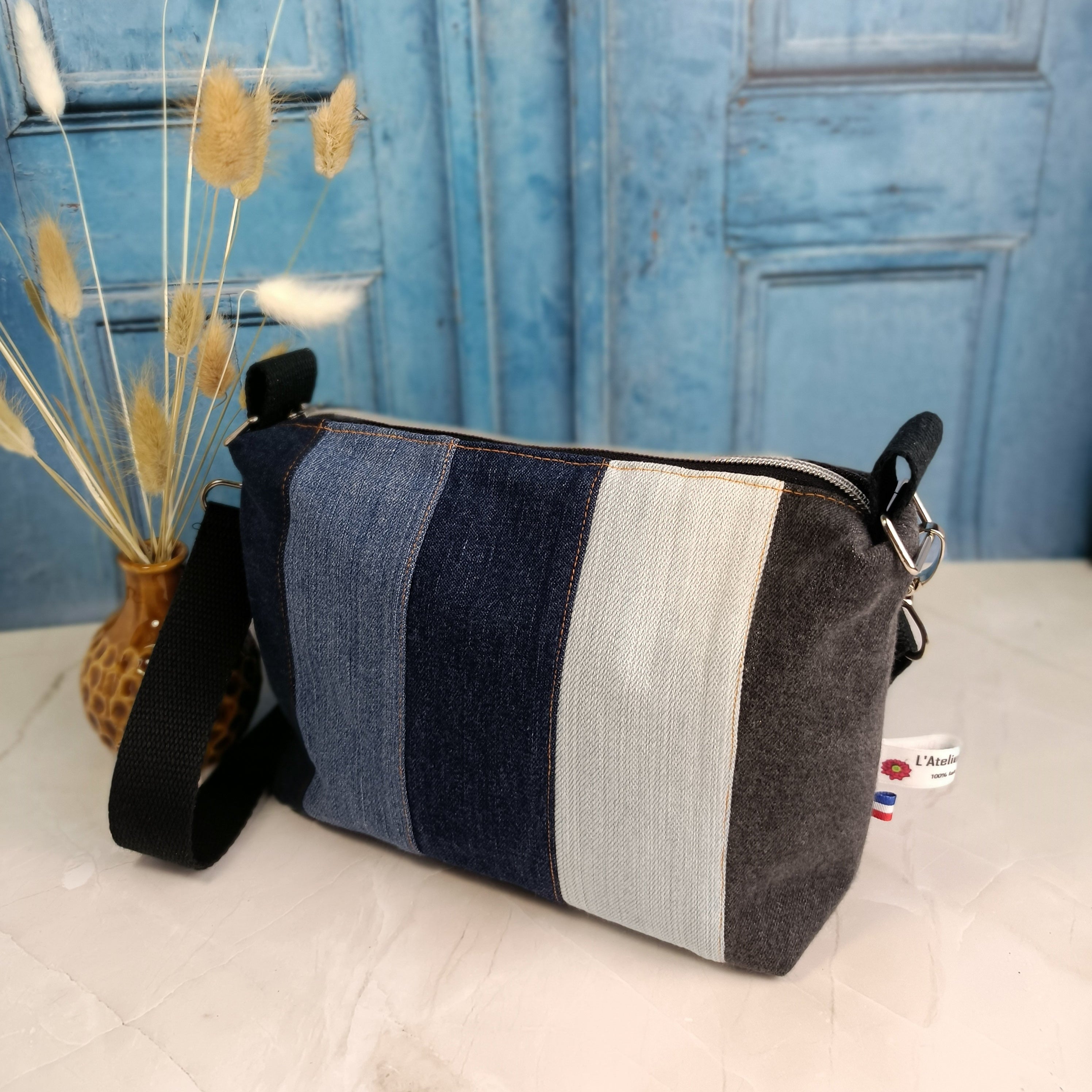 Sac à main bandoulière en jeans