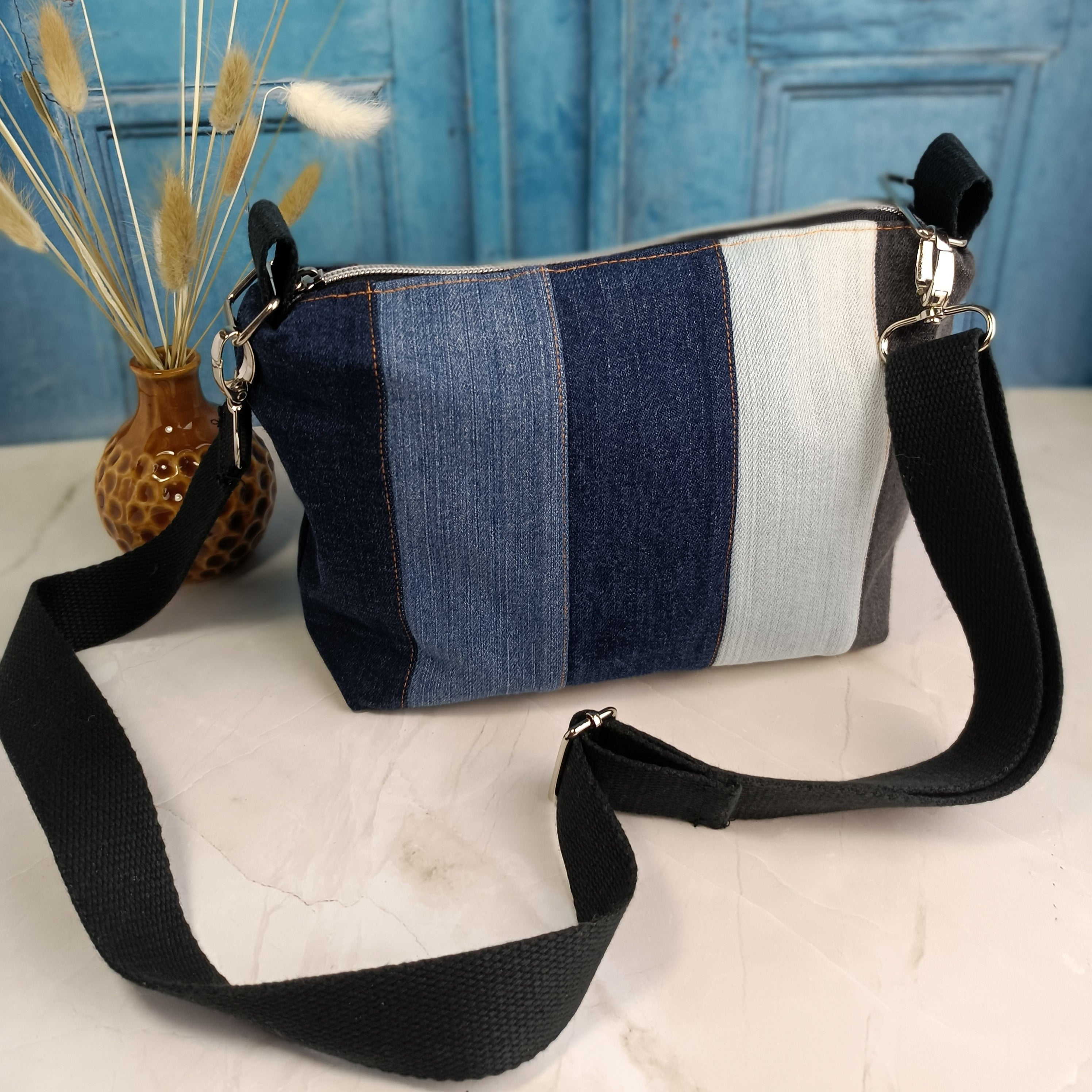 Sac à main bandoulière en jeans