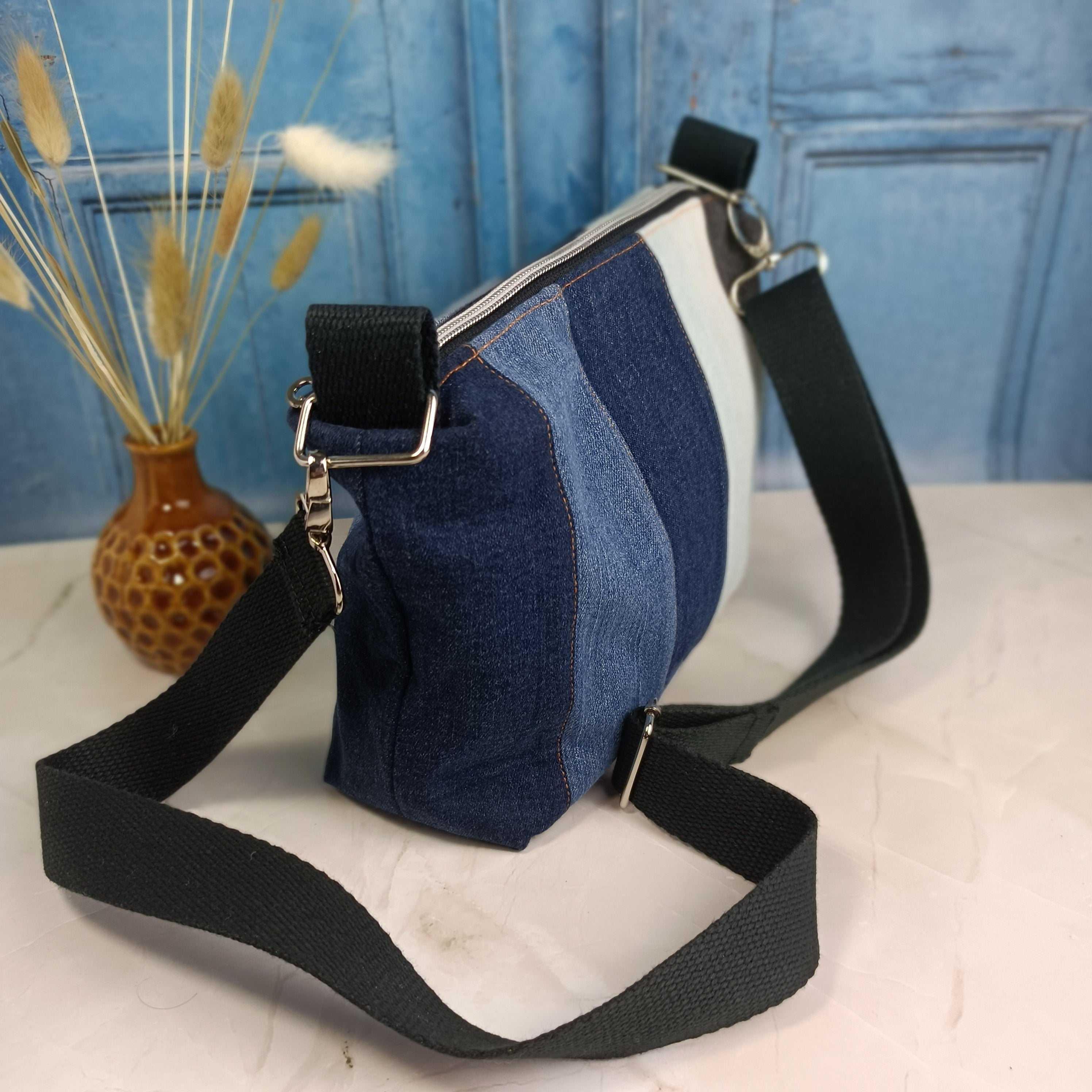 Sac à main bandoulière en jeans