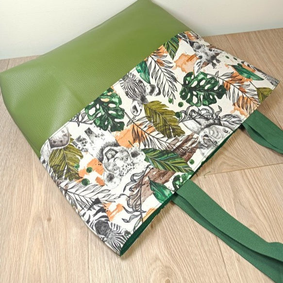 Tote bag cabas simili - Savane