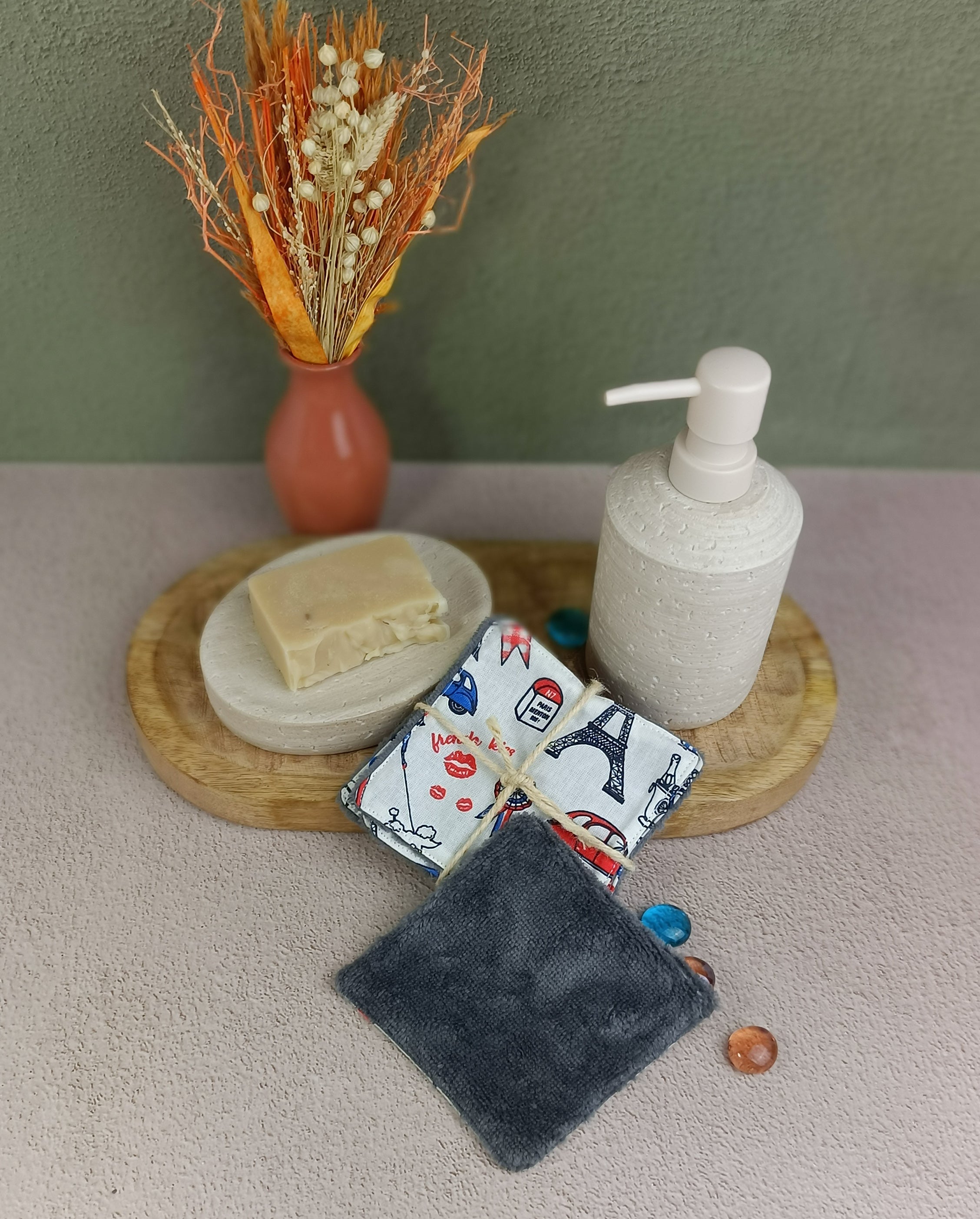 lingettes lavables en éponge bambou france