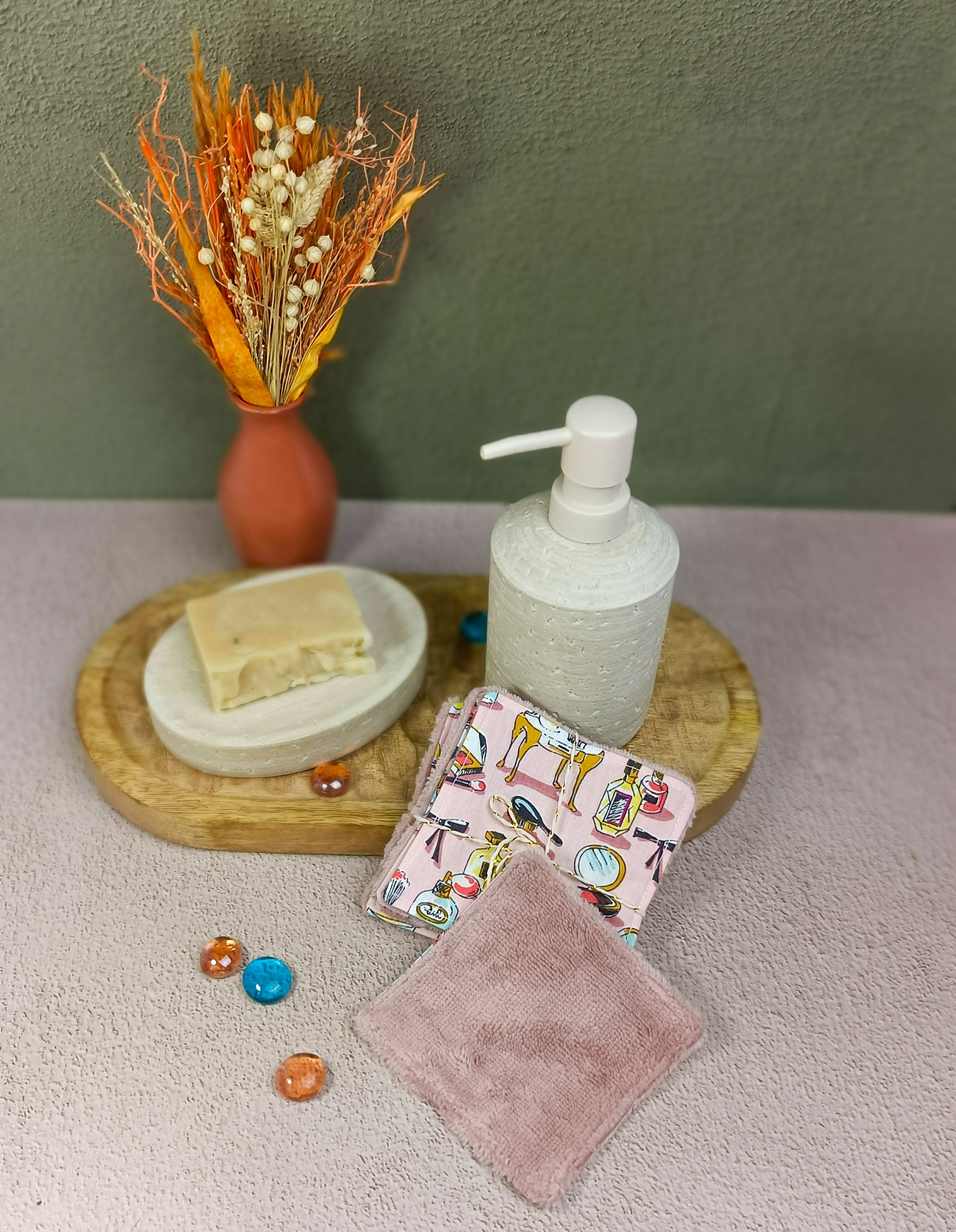 lingettes lavables en éponge bambou lipstik
