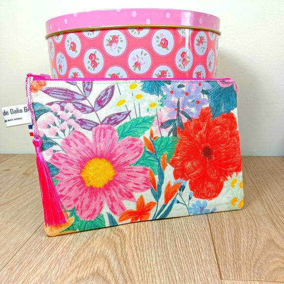 Tote bag grand modèle et sa pochette assorti - Florentine