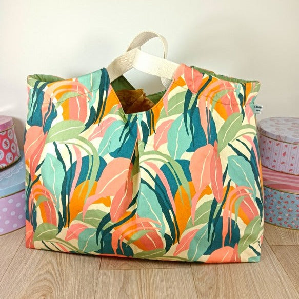 Sac cabas panier et sa pochette - Moyen modèle - Mathilde