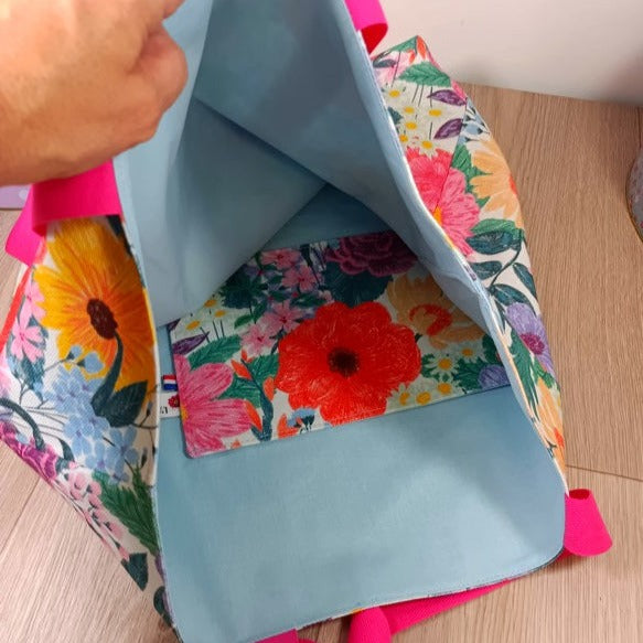 Tote bag grand modèle et sa pochette assorti - Florentine
