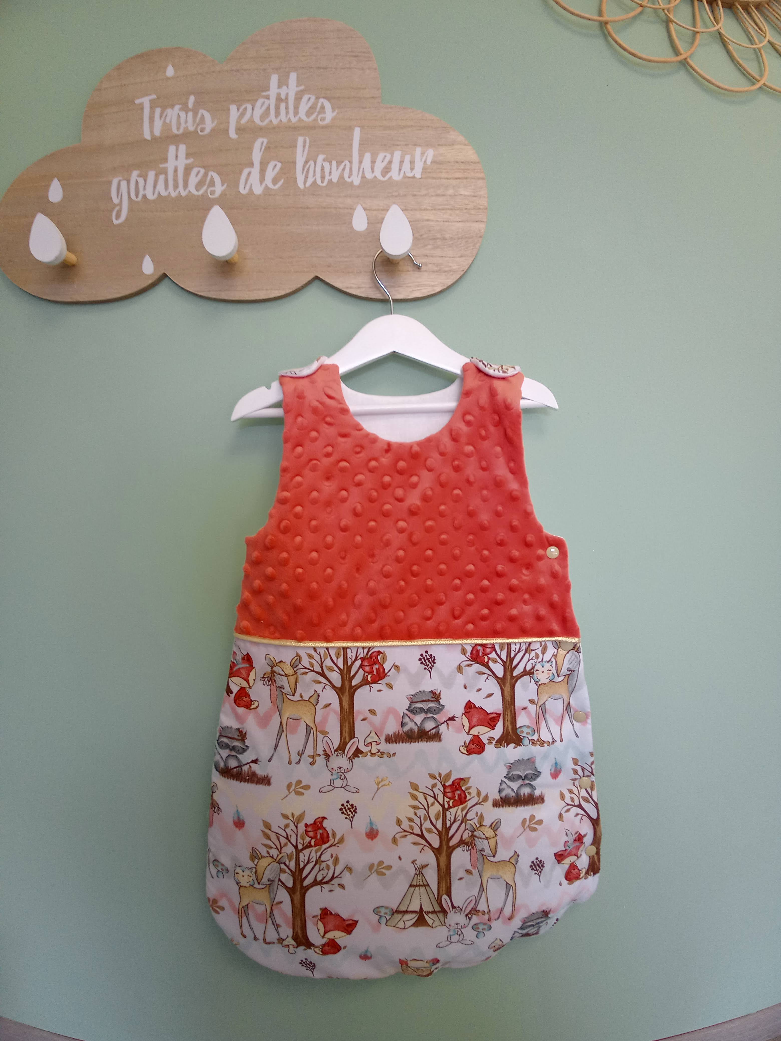 Gigoteuse bébé hiver les animaux de la forêt - 0 à 3 mois