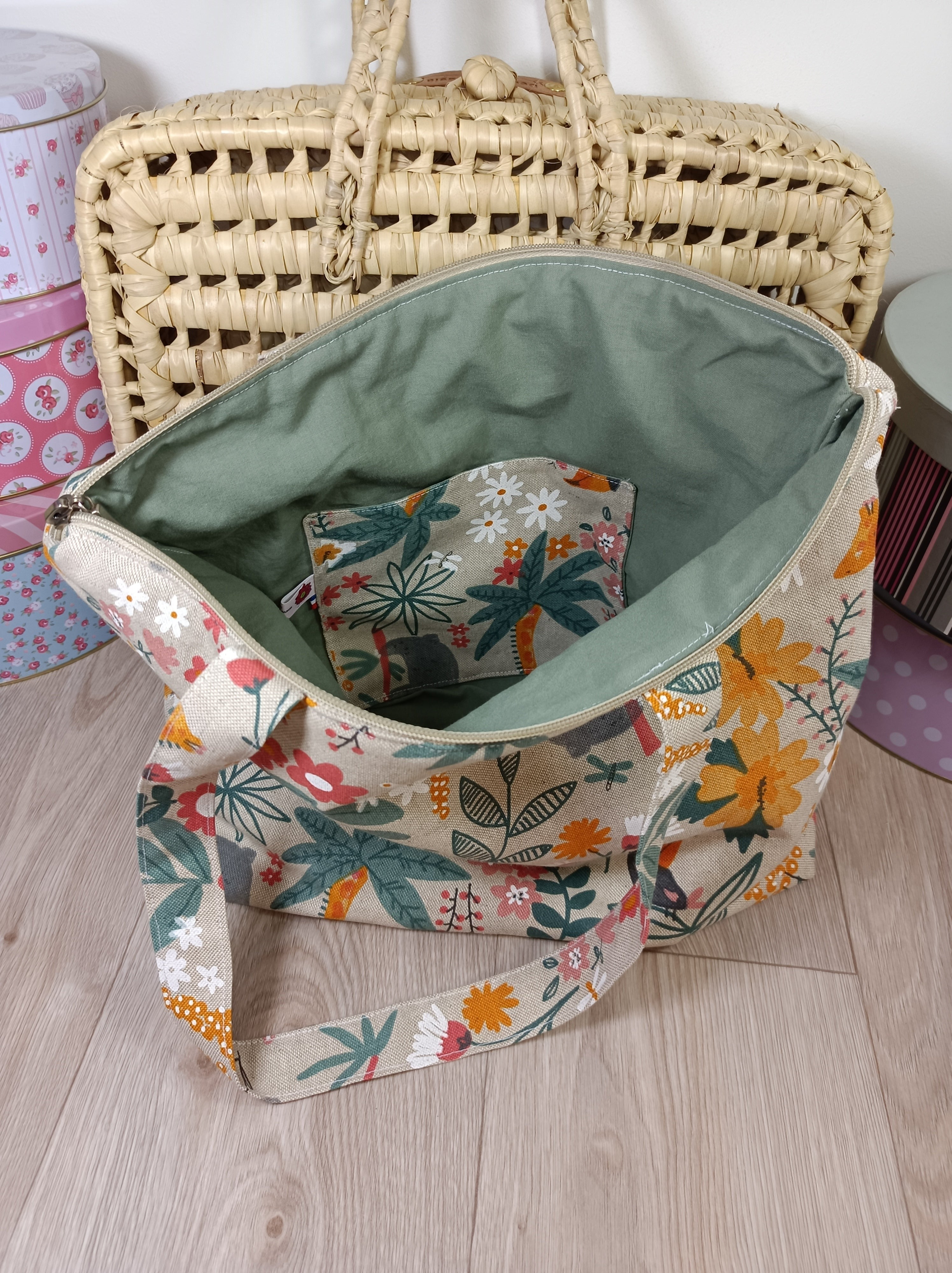 Sac cabas et pochette assortis - EXOTIC