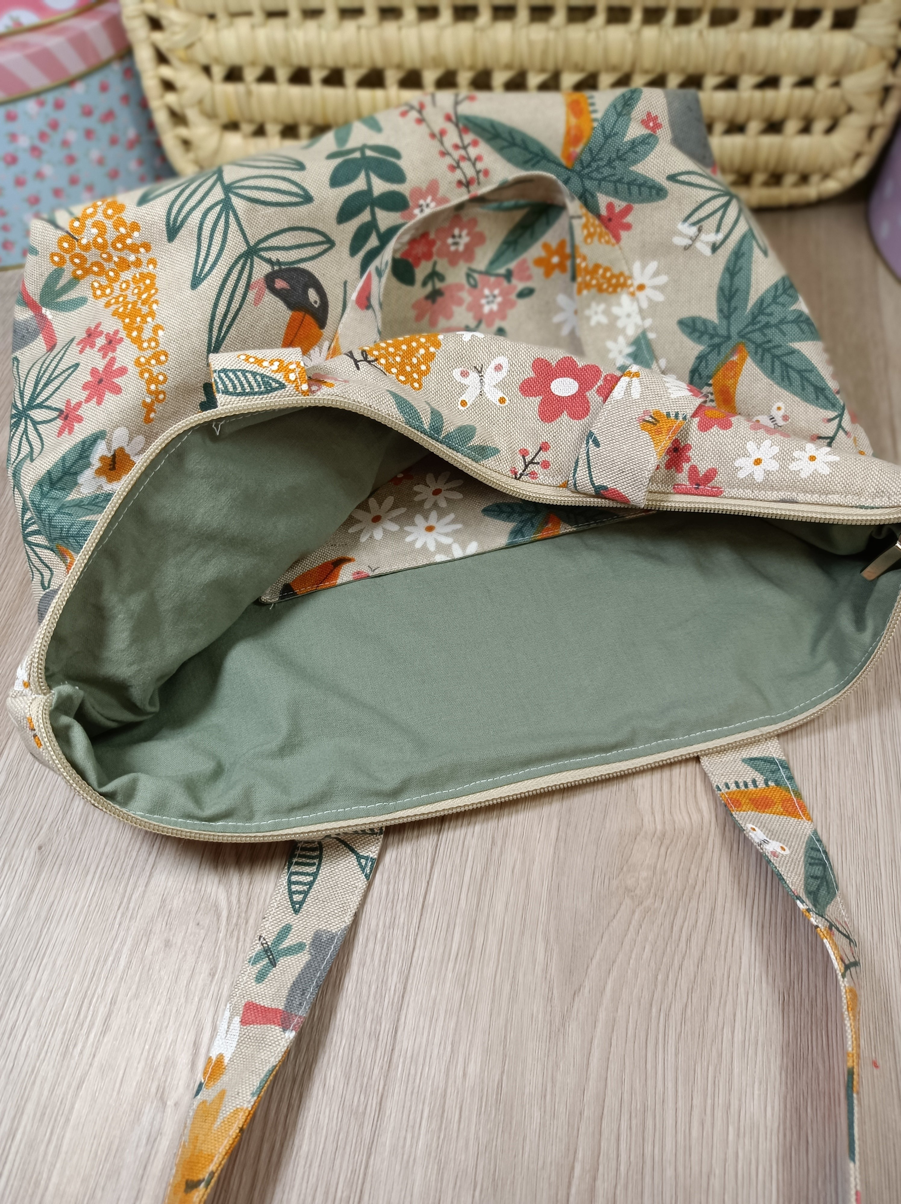Sac cabas et pochette assortis - EXOTIC