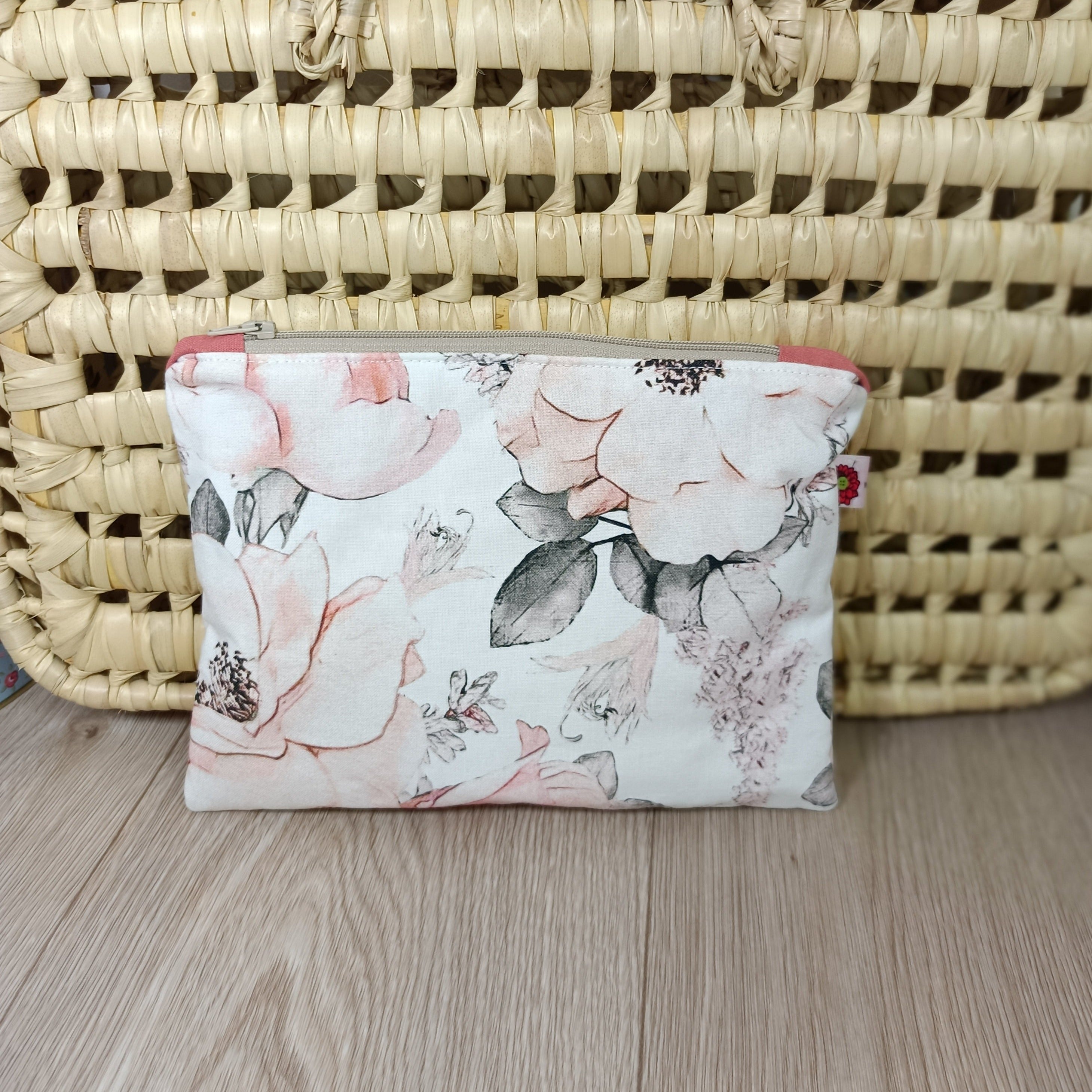 Sac cabas et pochette assortis - Eglantine