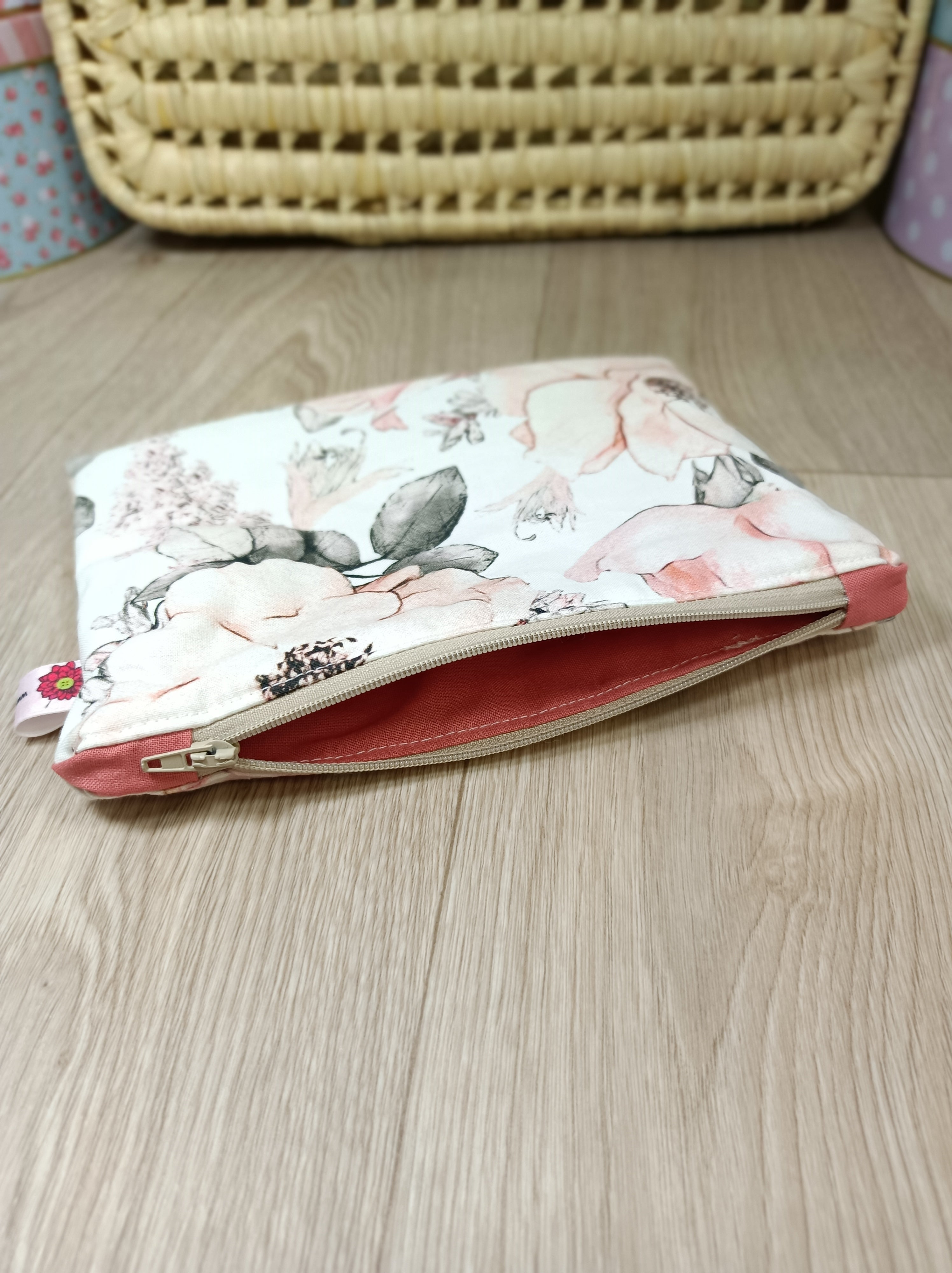 Sac cabas et pochette assortis - Eglantine