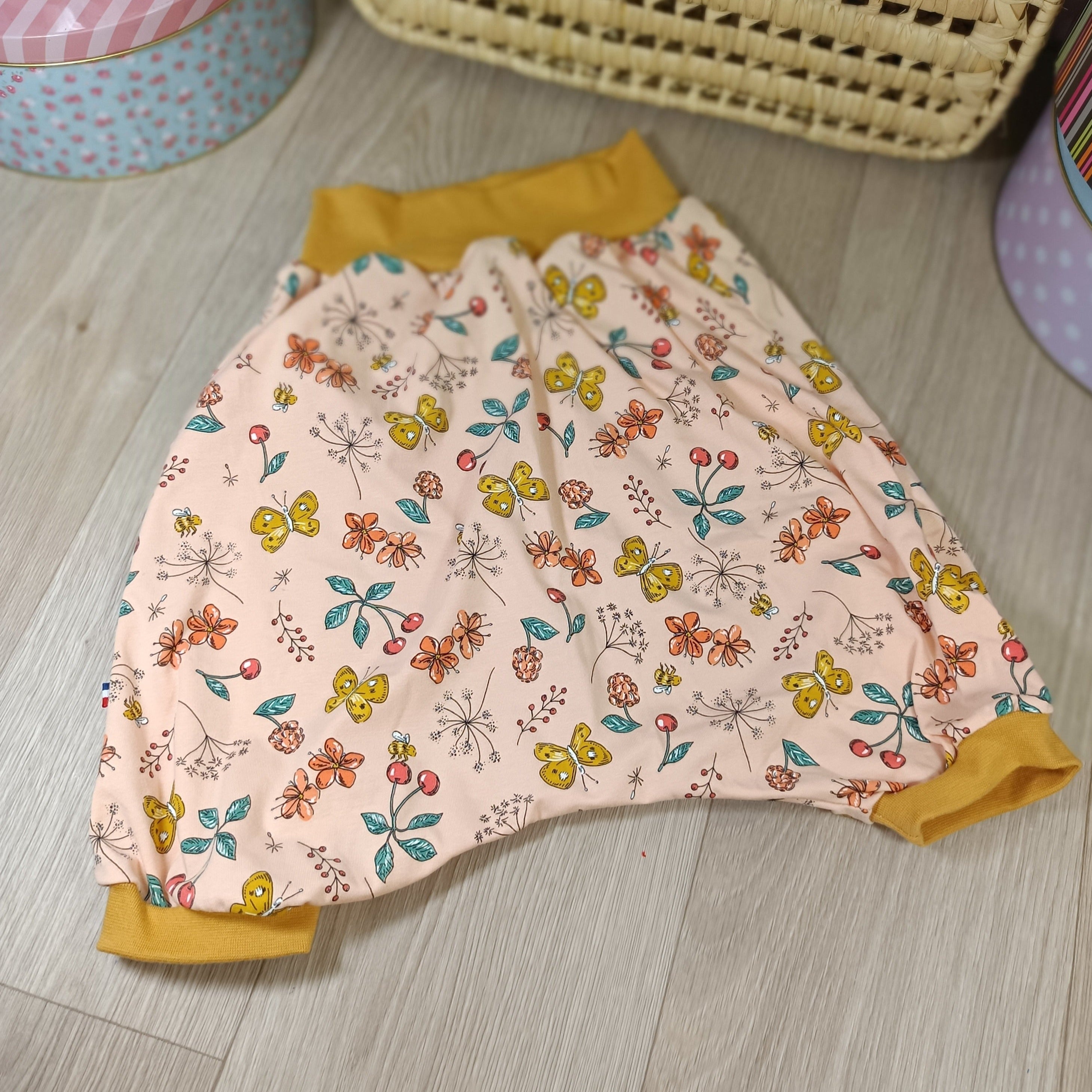 Sarouel bermuda short bébé - Papillon Pêche