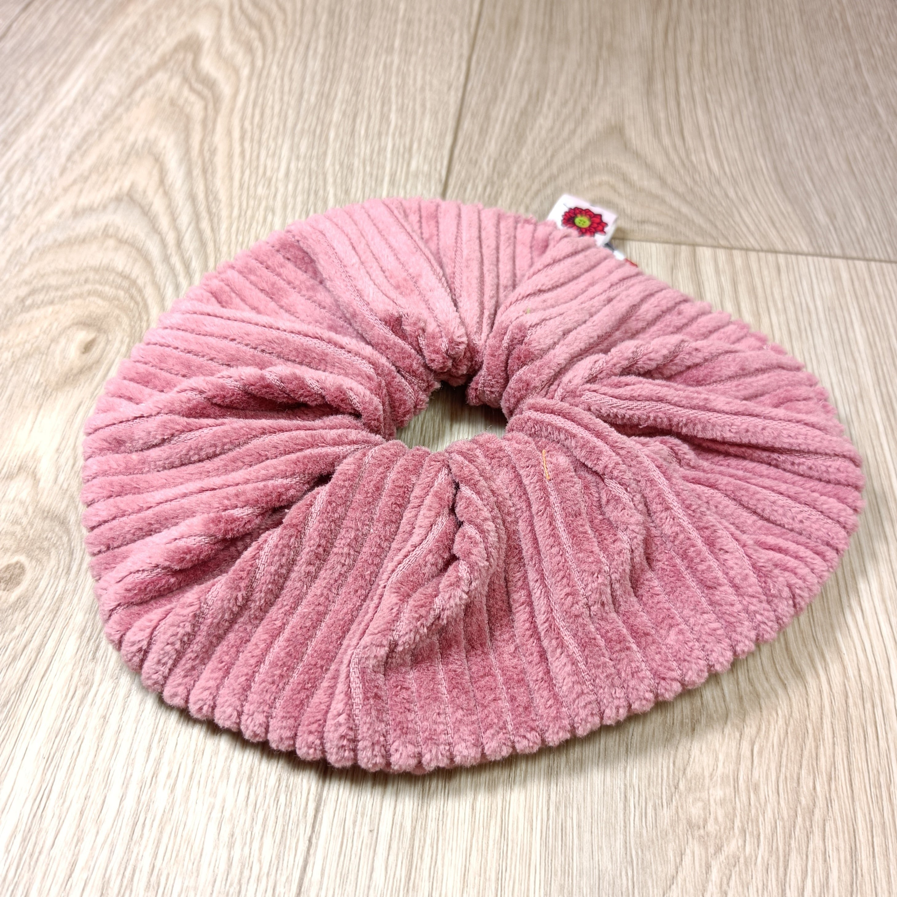 Chouchou scrunchy cheveux en velours coton divers coloris