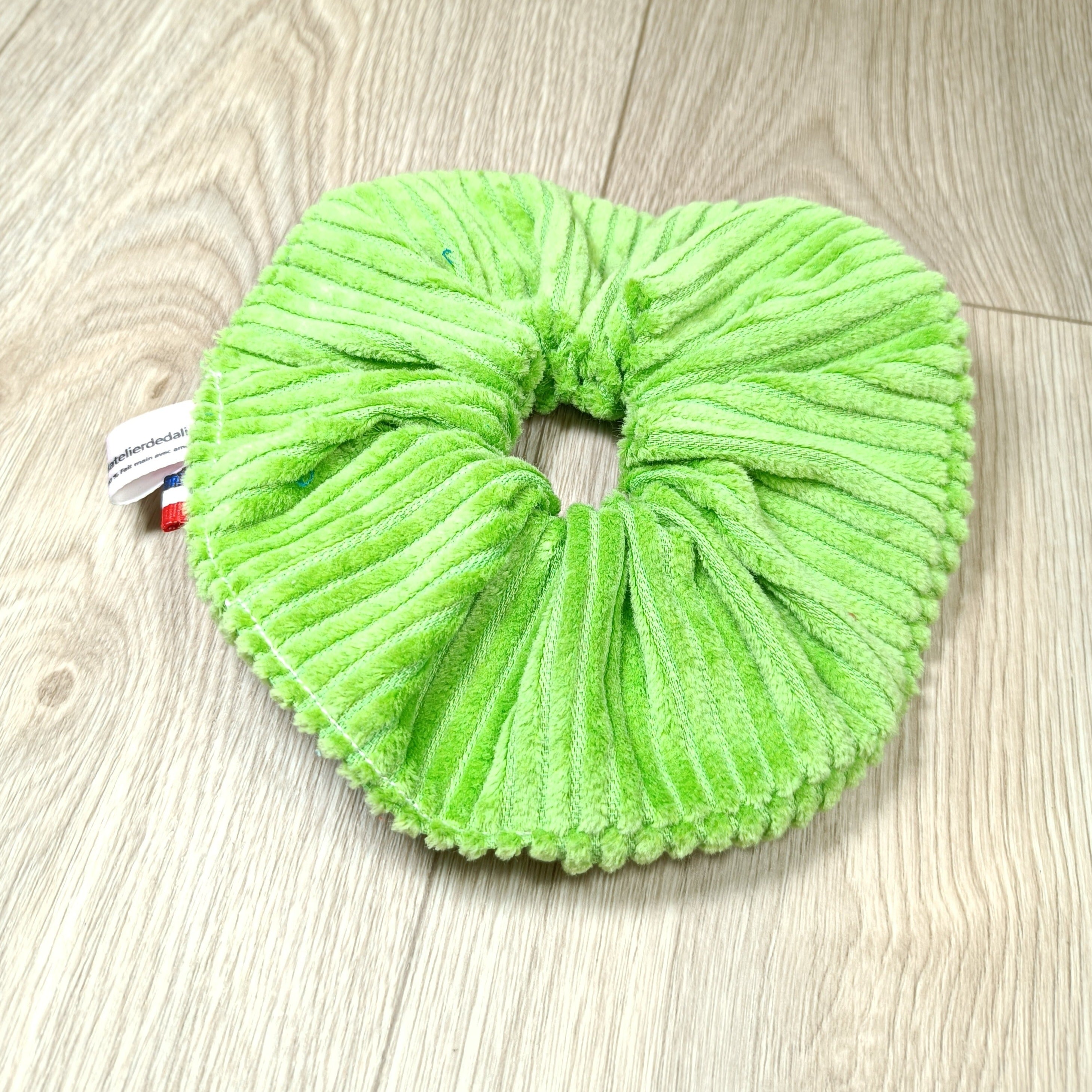 Chouchou scrunchy cheveux en velours coton divers coloris