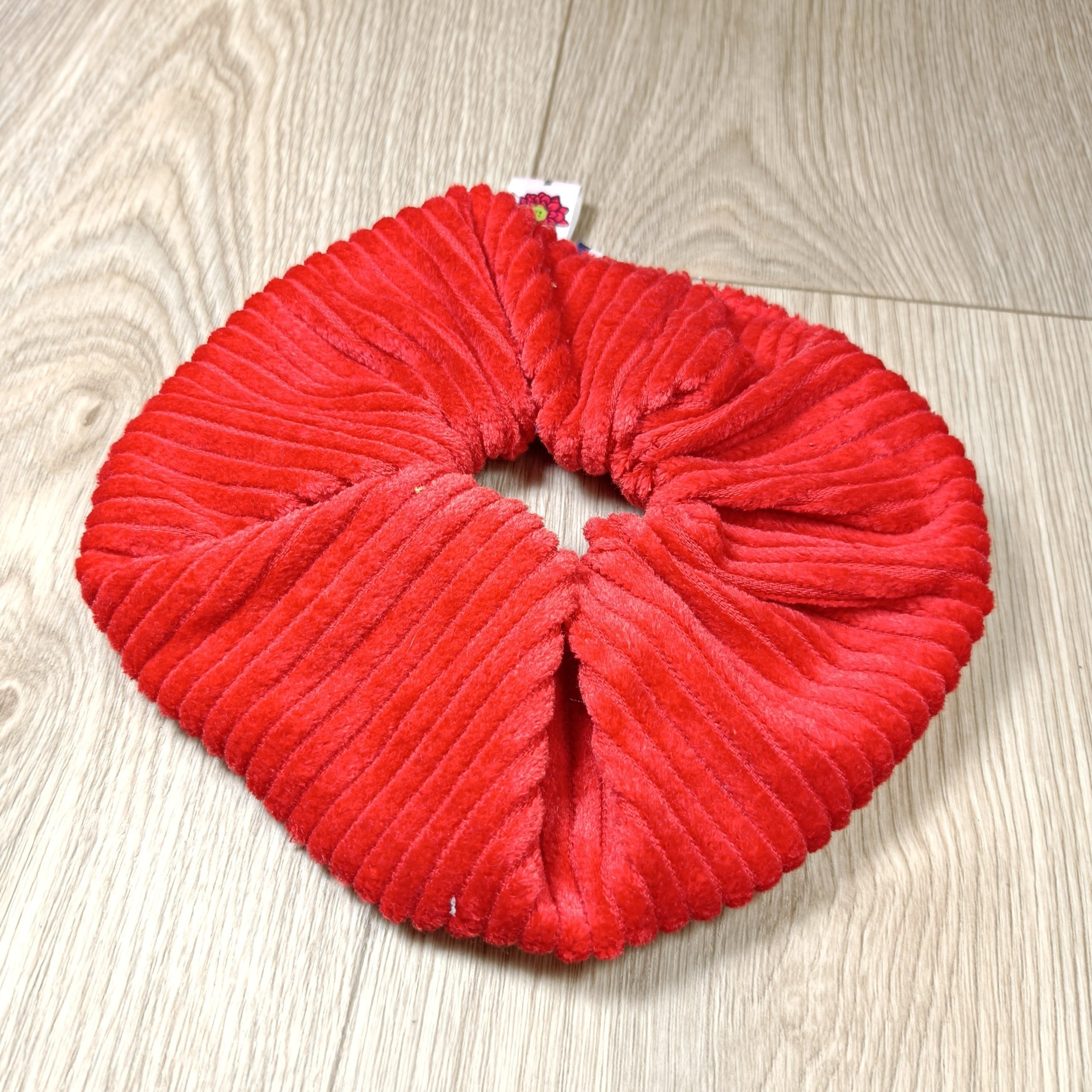 Chouchou scrunchy cheveux en velours coton divers coloris