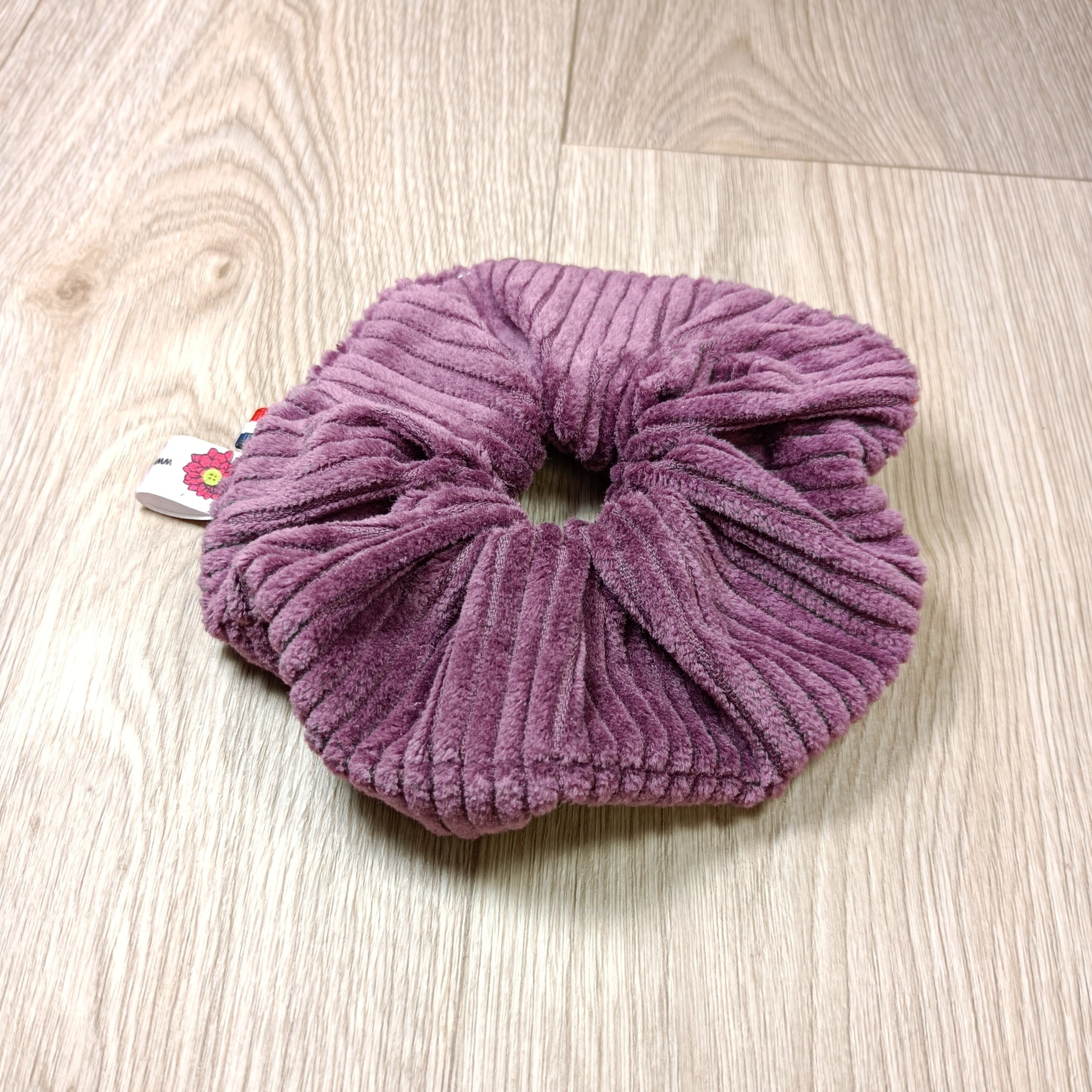Chouchou scrunchy cheveux en velours coton divers coloris