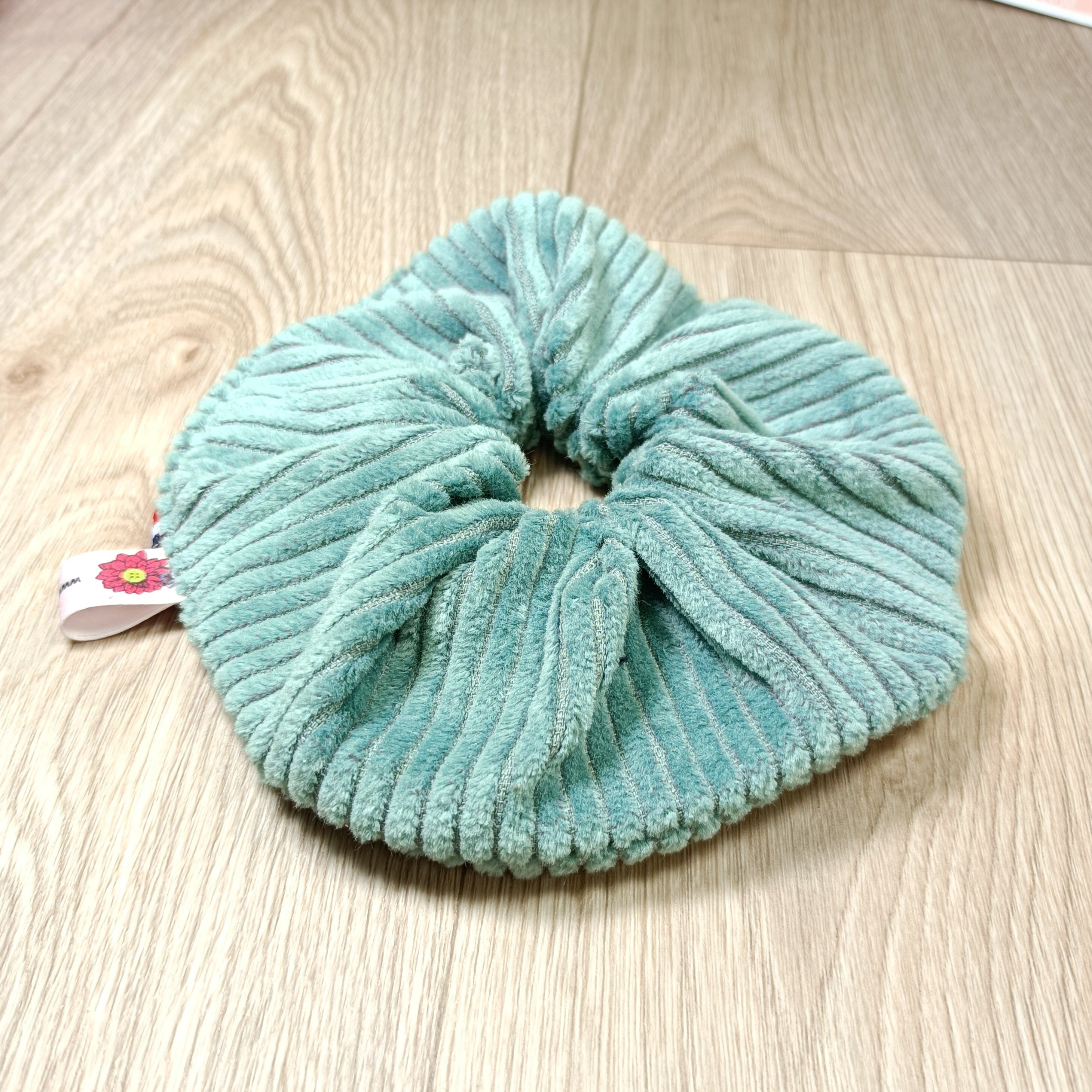 Chouchou scrunchy cheveux en velours coton divers coloris