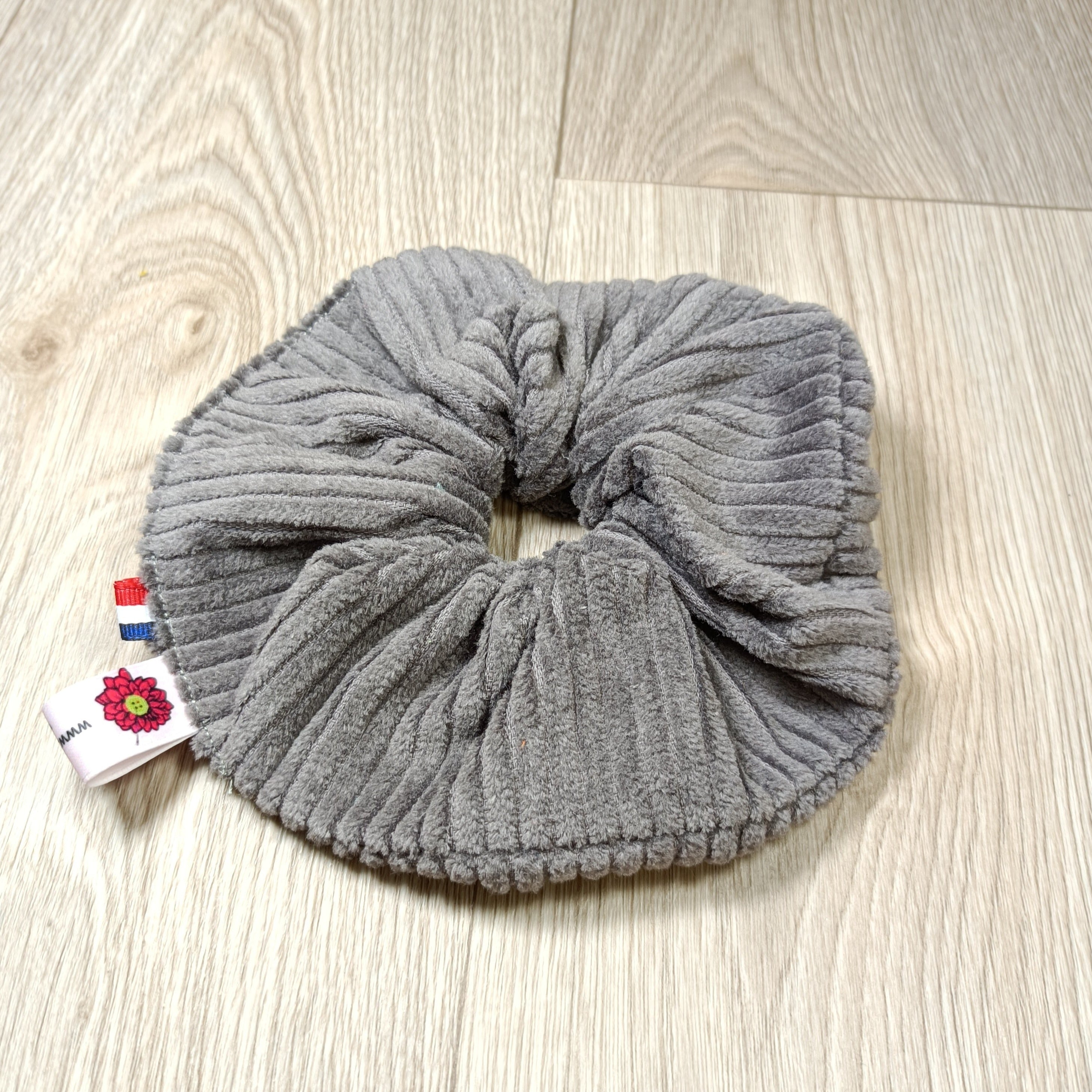 Chouchou scrunchy cheveux en velours coton divers coloris