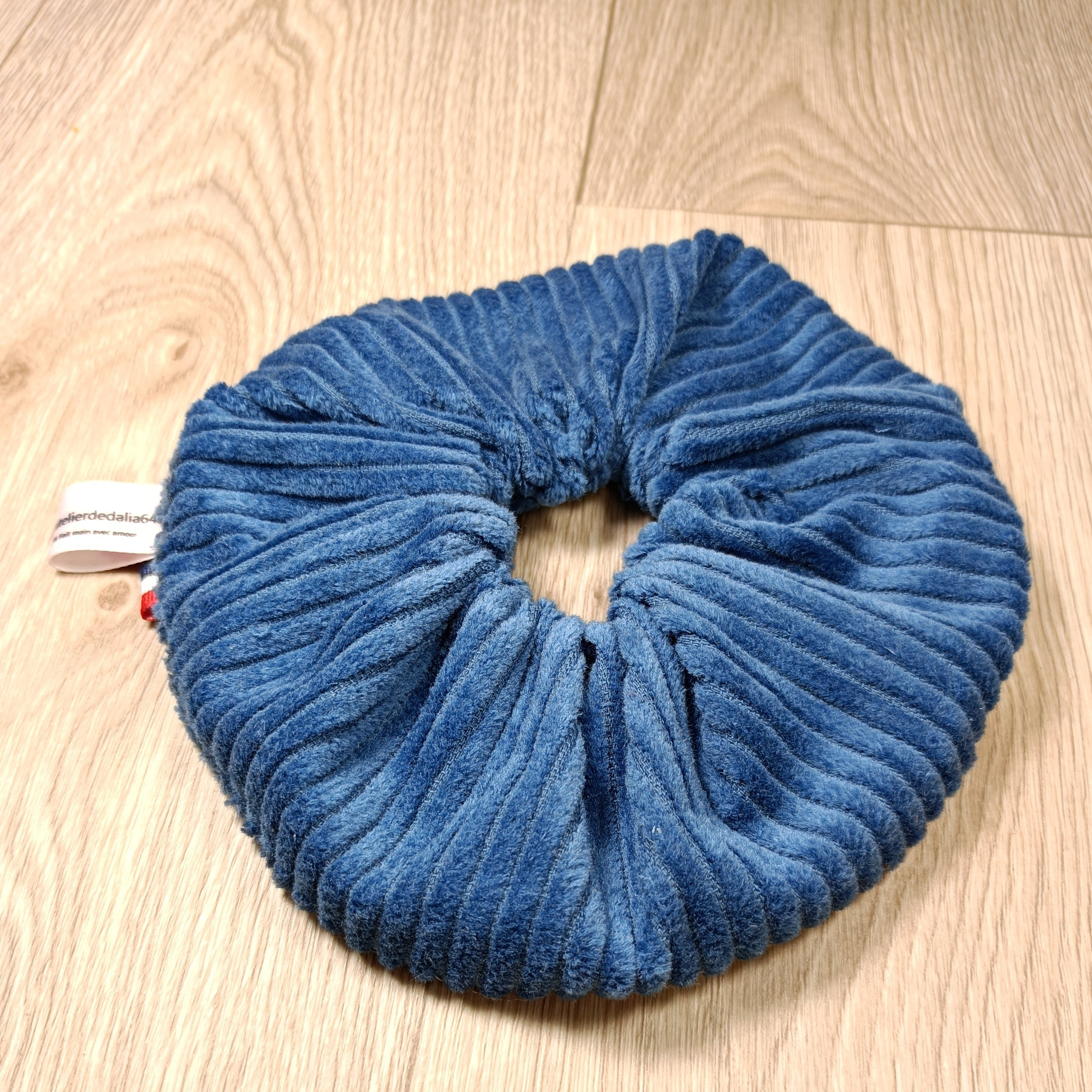 Chouchou scrunchy cheveux en velours coton divers coloris