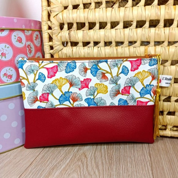Pochettes zippées en simili et tissus disponibles