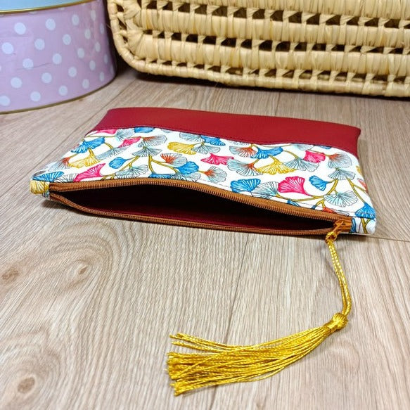 Pochettes zippées en simili et tissus disponibles