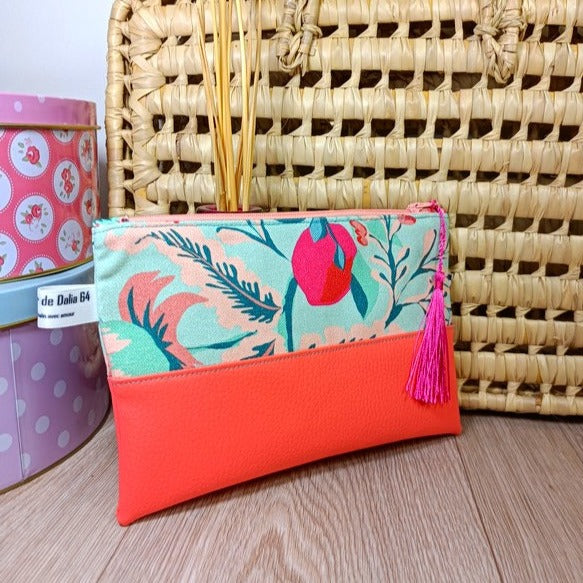 Pochettes zippées en simili et tissus disponibles
