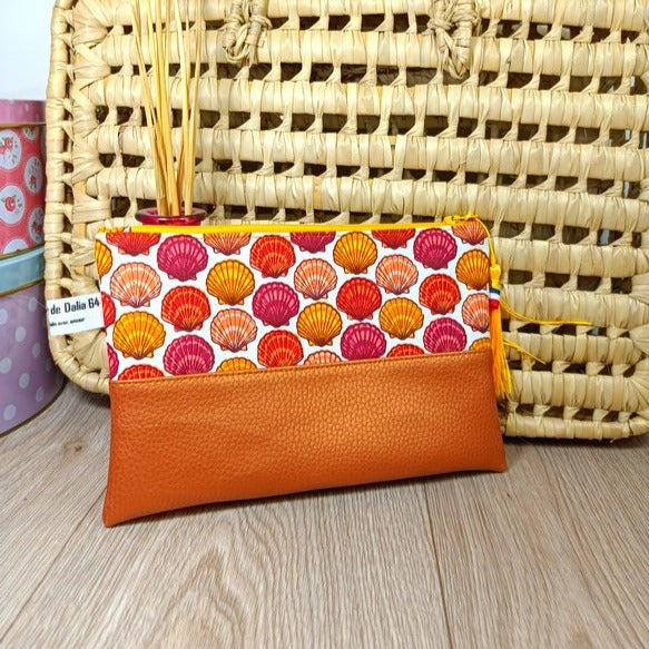 Pochettes zippées en simili et tissus disponibles
