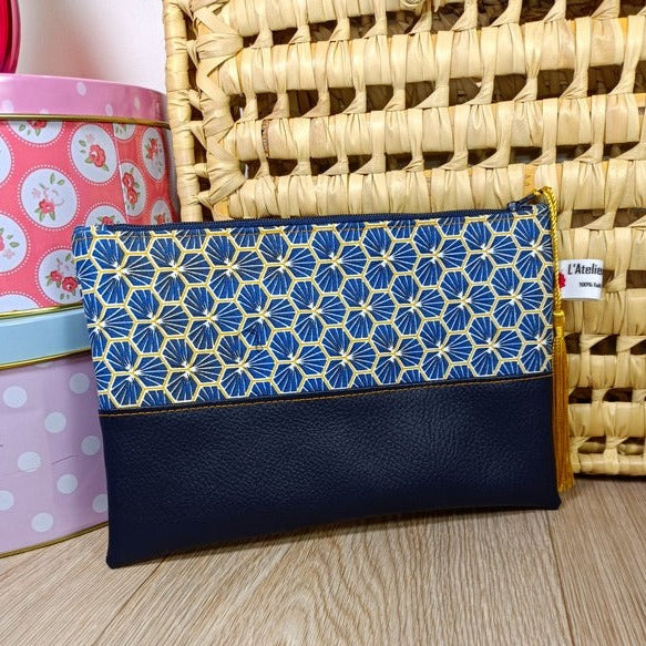 Pochettes zippées en simili et tissus disponibles