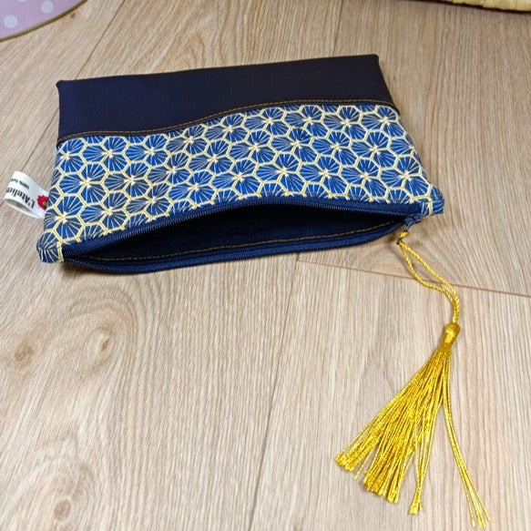 Pochettes zippées en simili et tissus disponibles