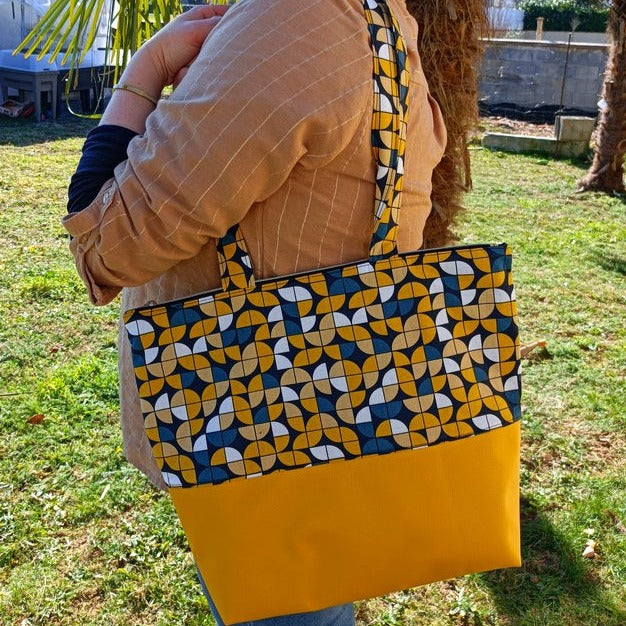 Cabas jaune clearance
