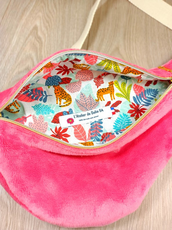 Sac banane - Collection Banana - couleur rose fraise