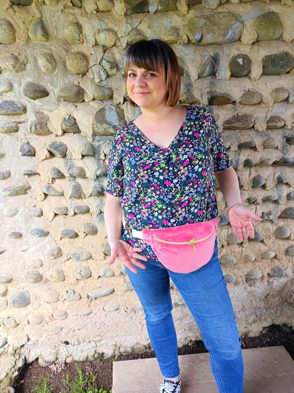 Sac banane - Collection Banana - couleur rose fraise