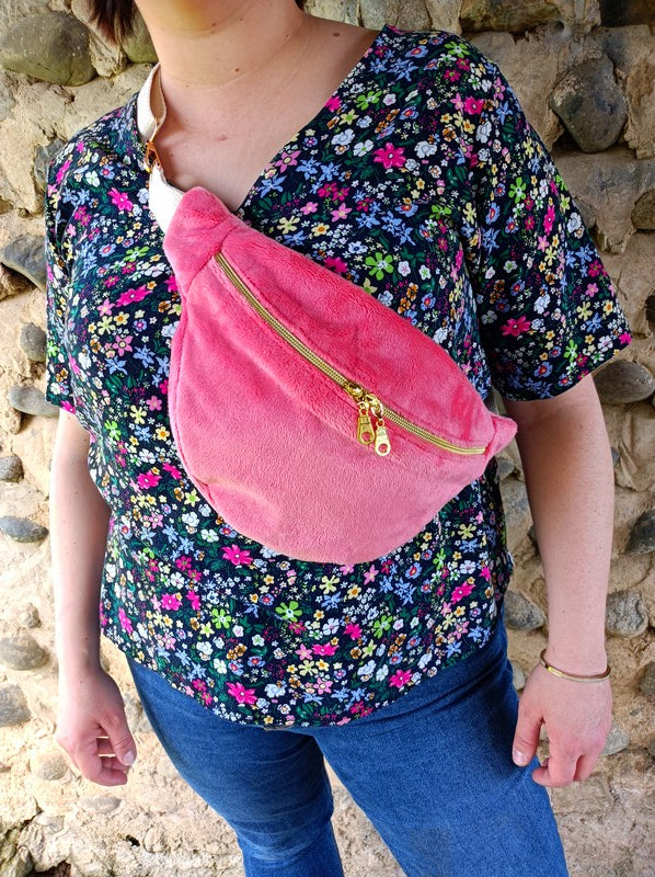 Sac banane - Collection Banana - couleur rose fraise
