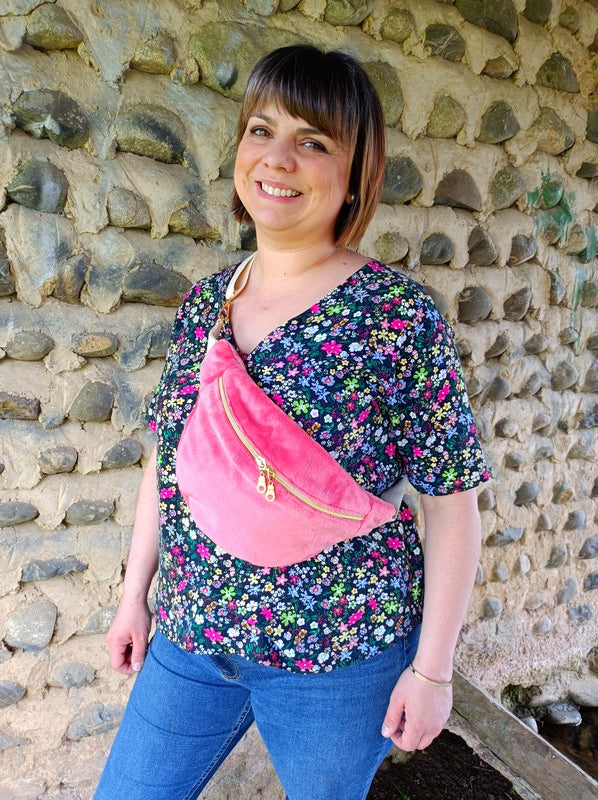 Sac banane - Collection Banana - couleur rose fraise