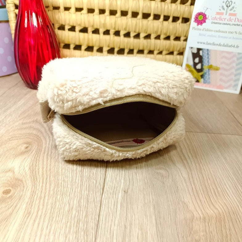 Pochettes carrées zippée disponibles - Différents tissus