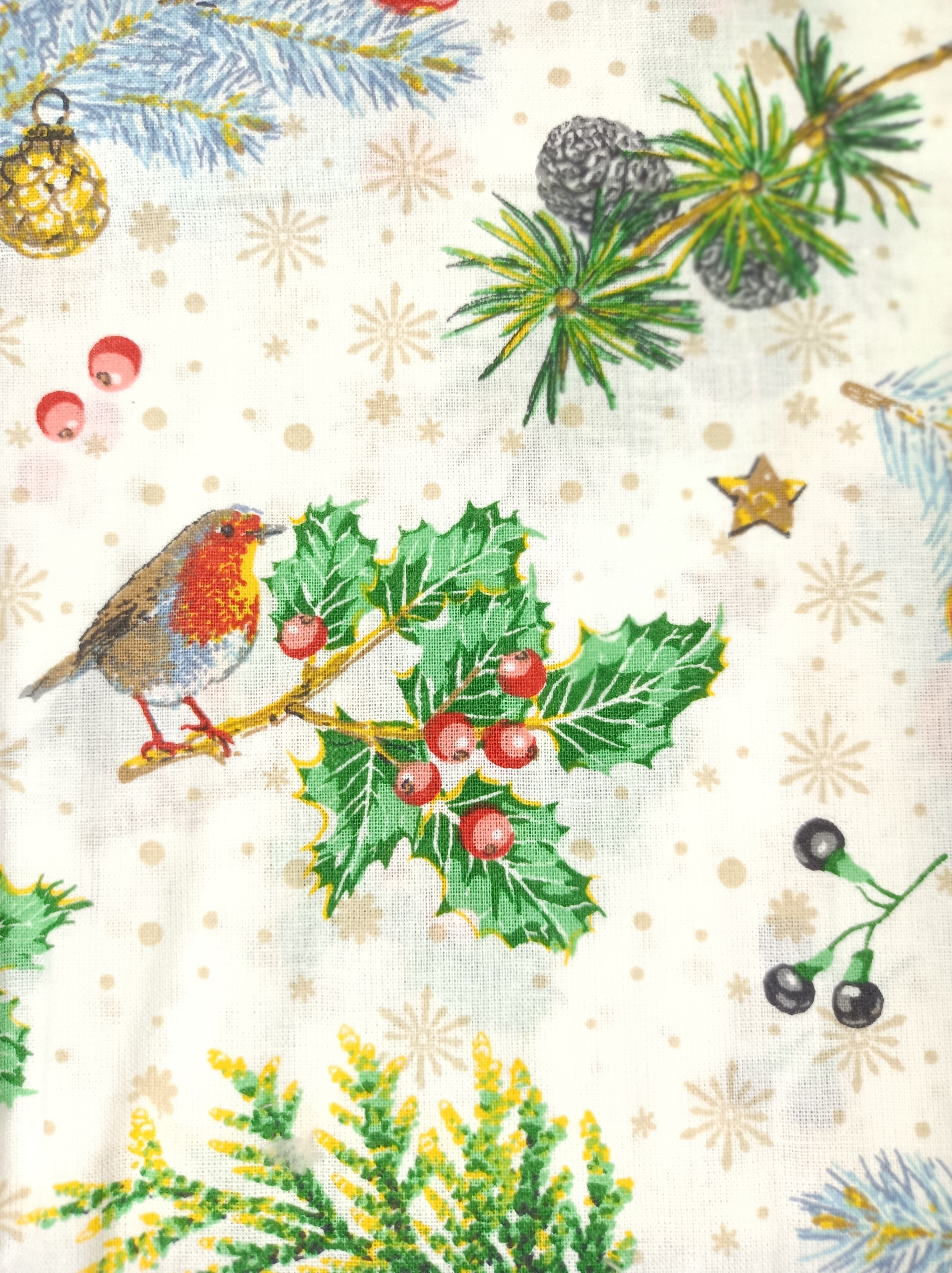 Bottes de Noël - Tissu imprimé au choix - Fourrure rouge ou blanc- Personnalisées avec du flex