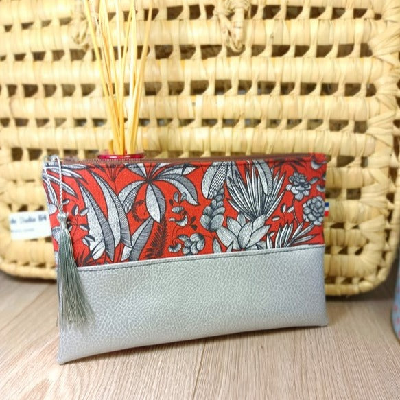Pochettes zippées en simili et tissus disponibles