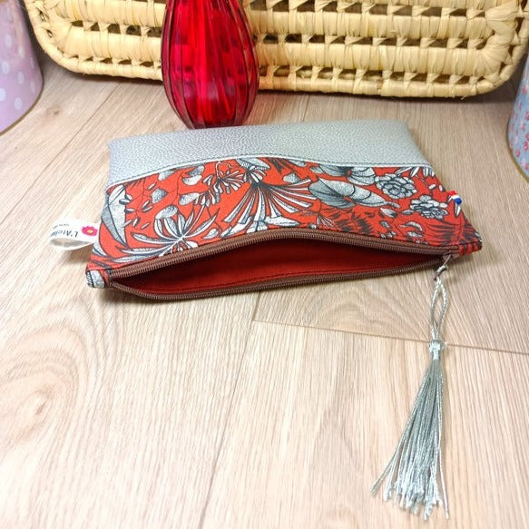 Pochettes zippées en simili et tissus disponibles