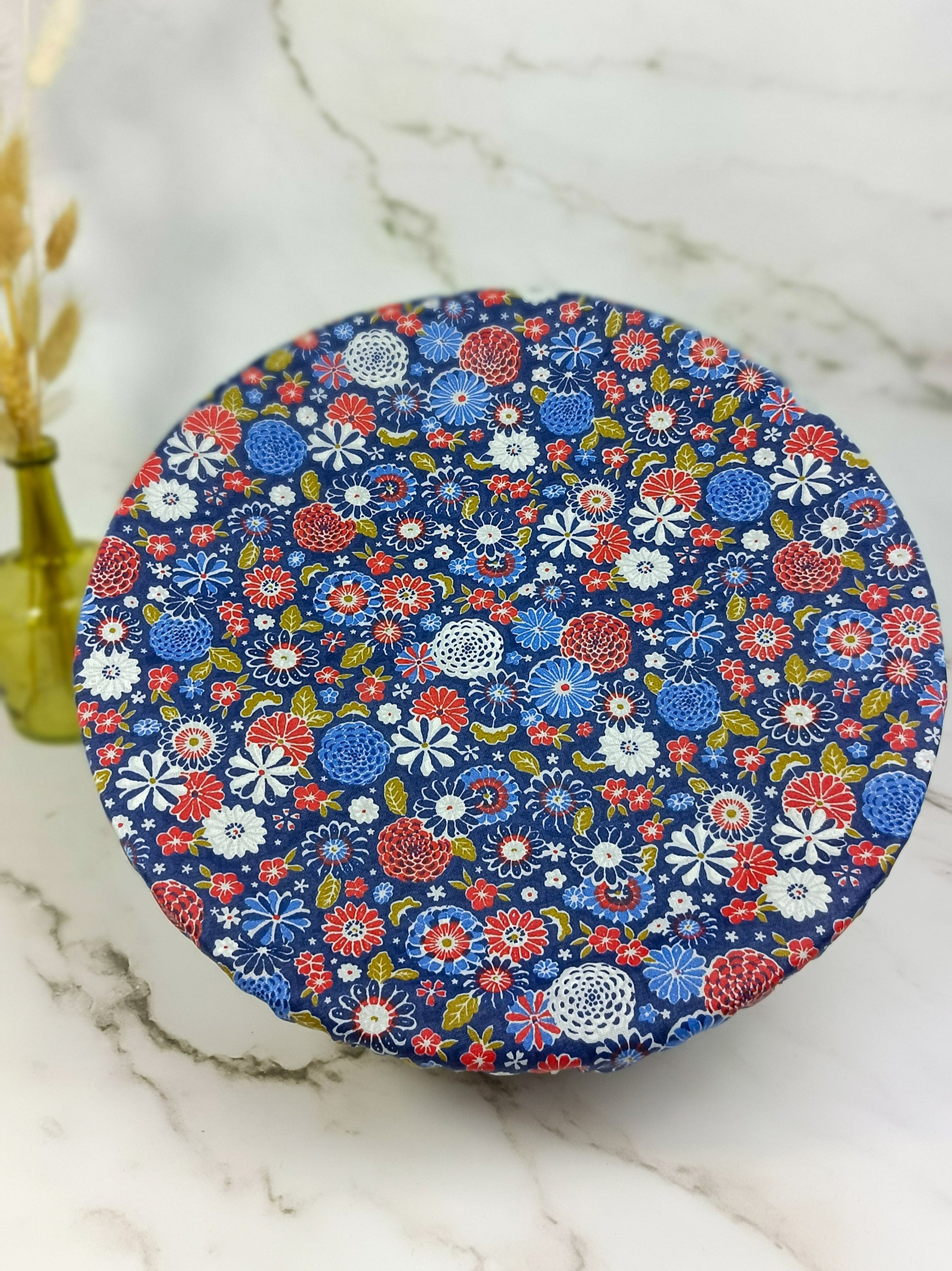 Couvre bol plat misaki bleu taille L 