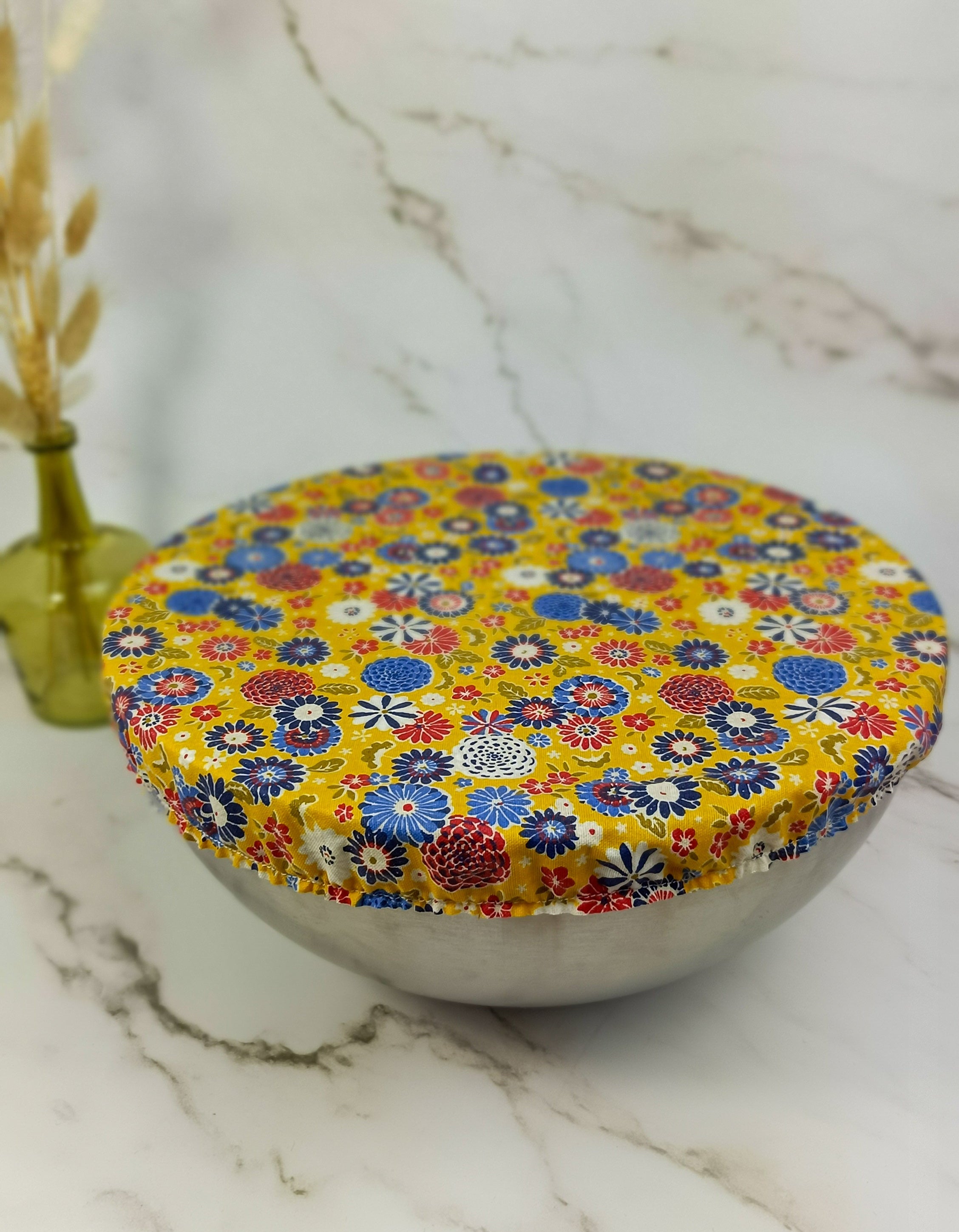 Couvre bol plat misaki jaune taille L 