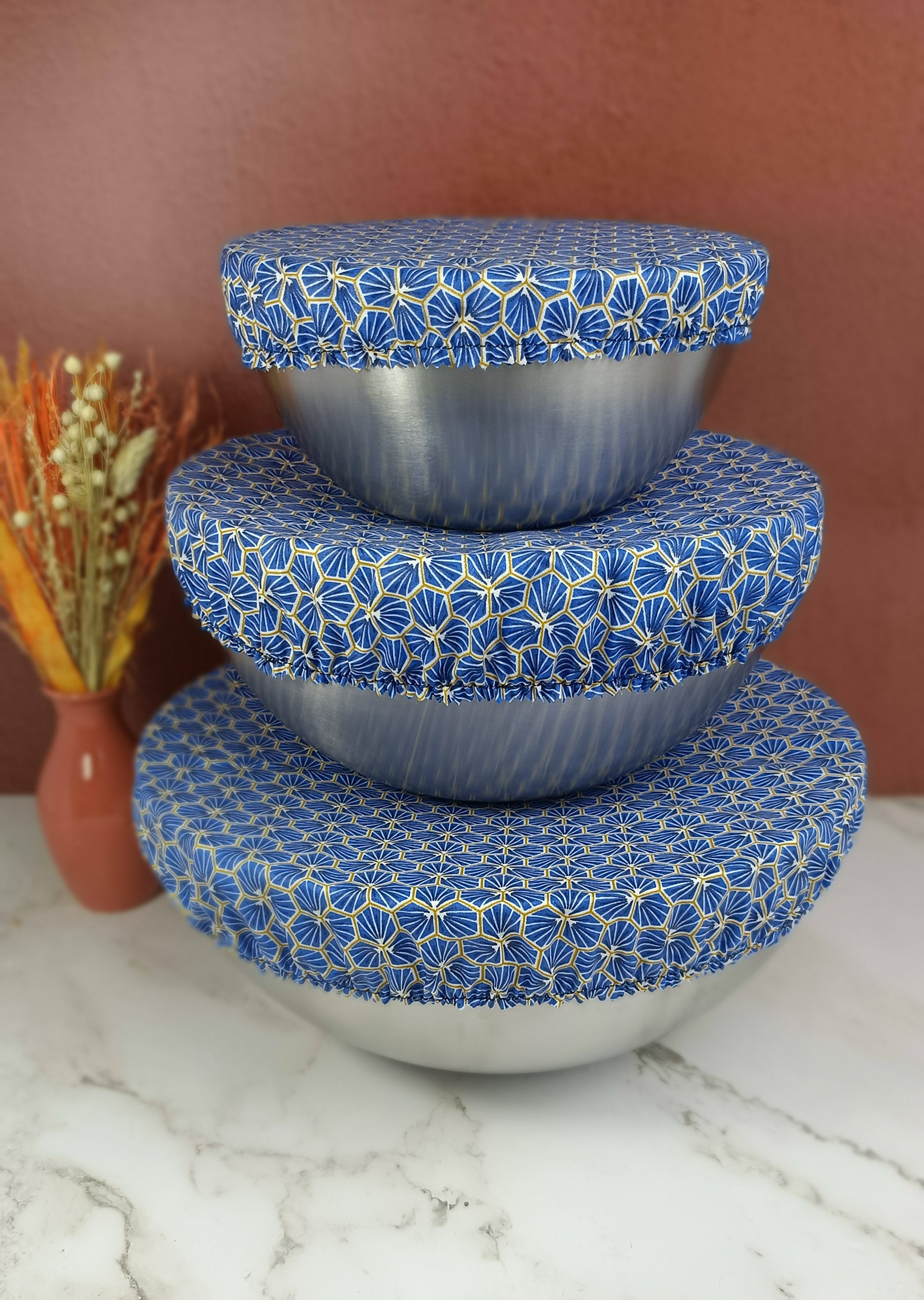 Couvre plat lavable riad bleu roi 