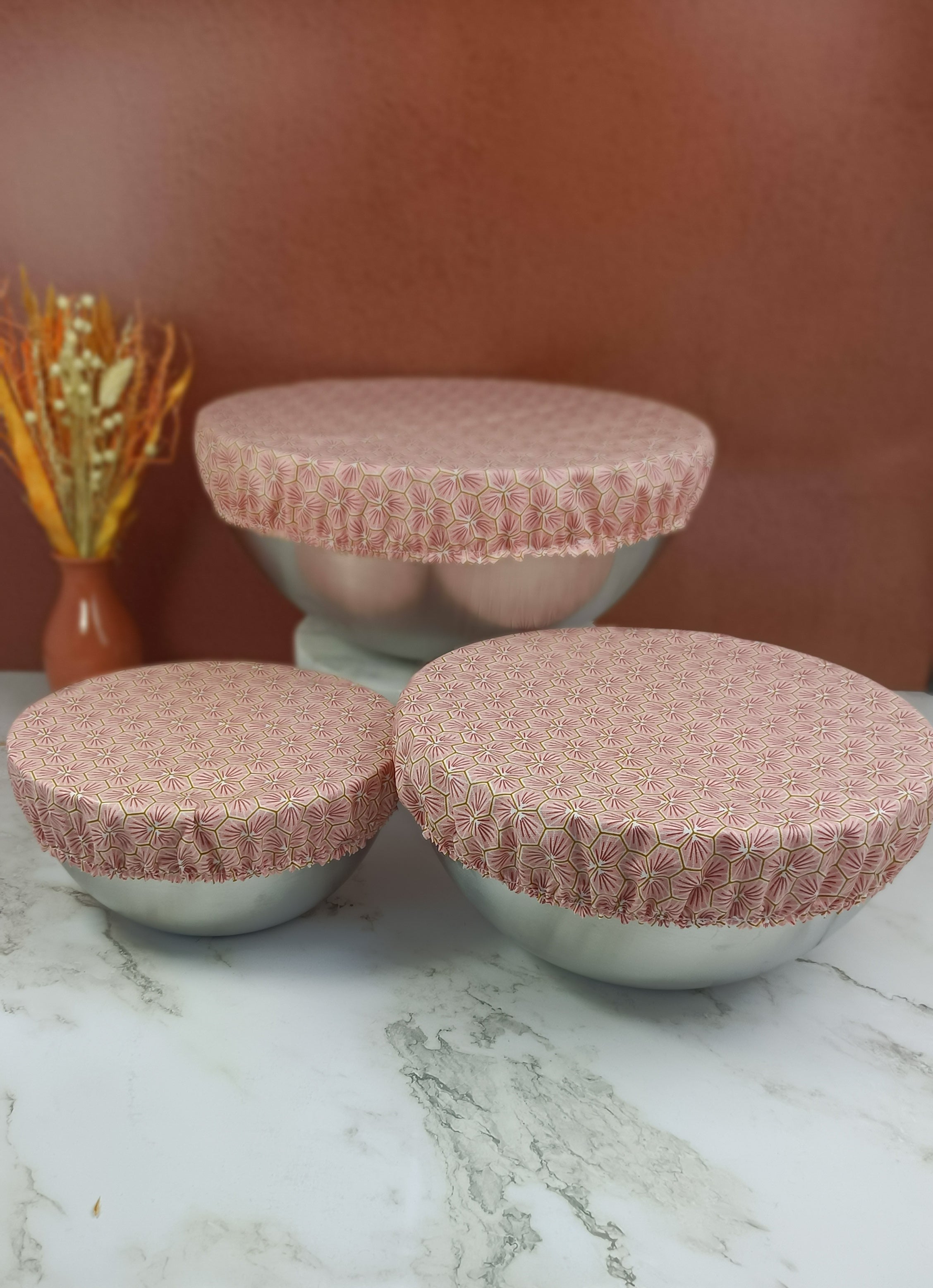 Couvre plat lavable riad rose
