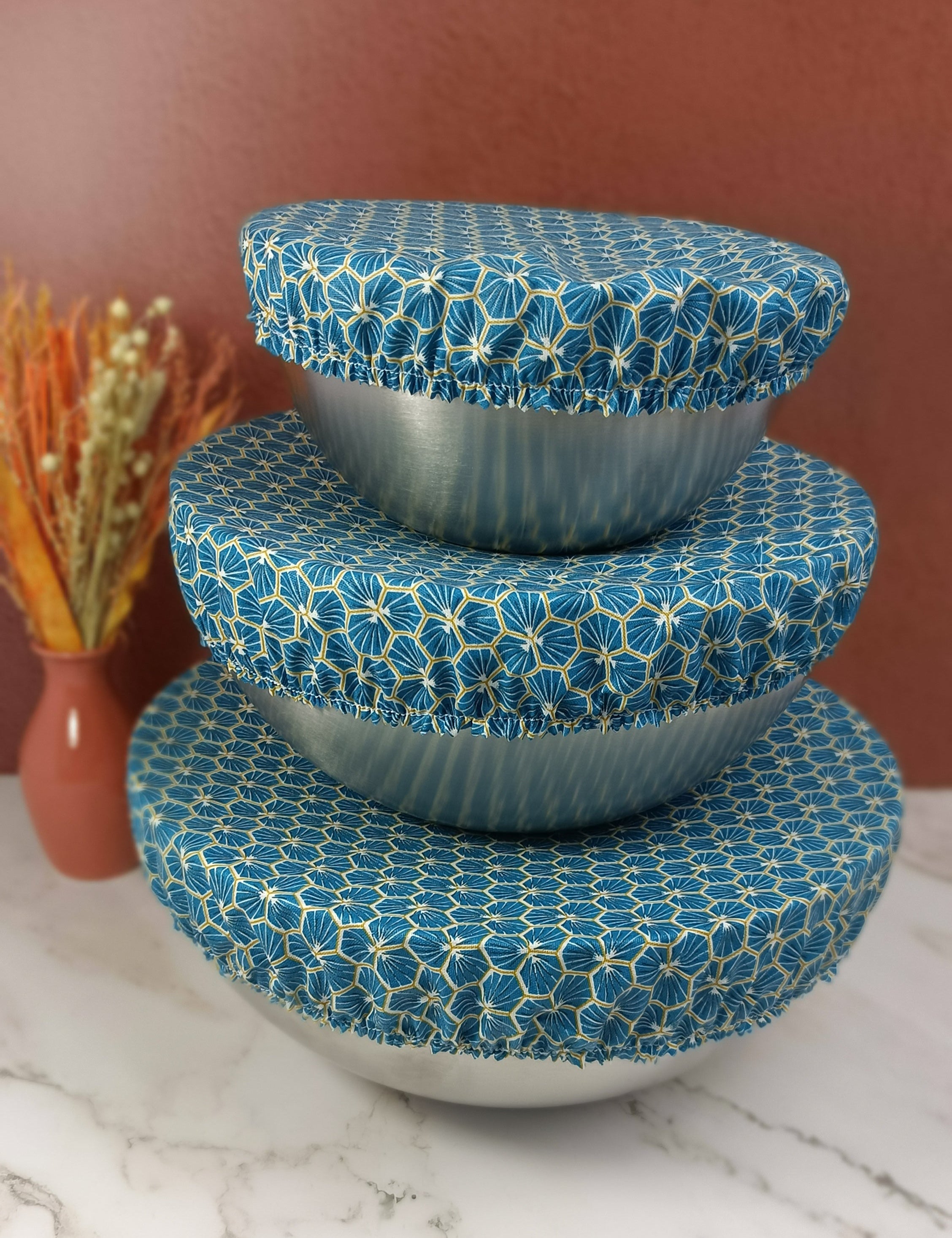 Couvre plat lavable riad turquoise 