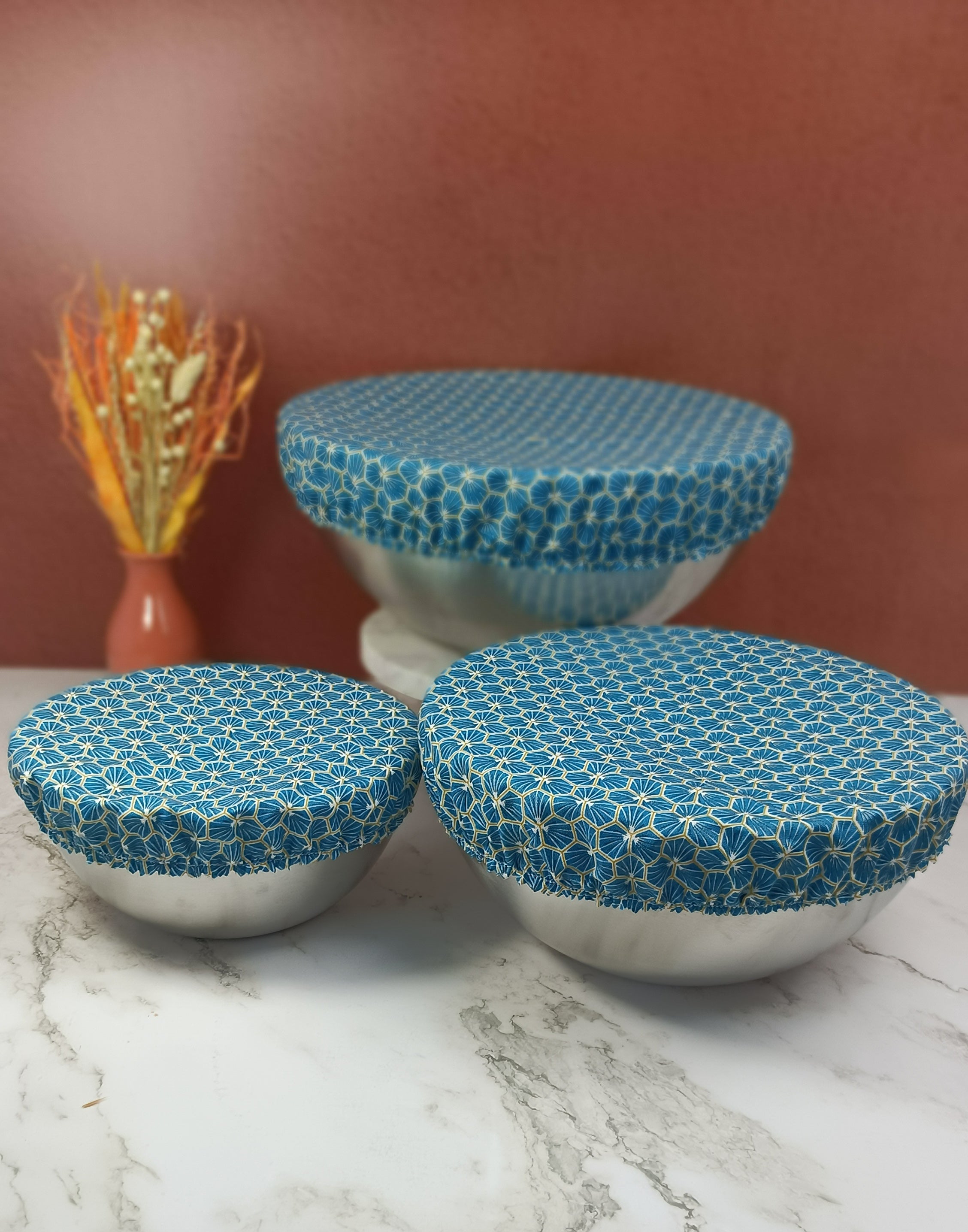 Couvre plat lavable riad turquoise 