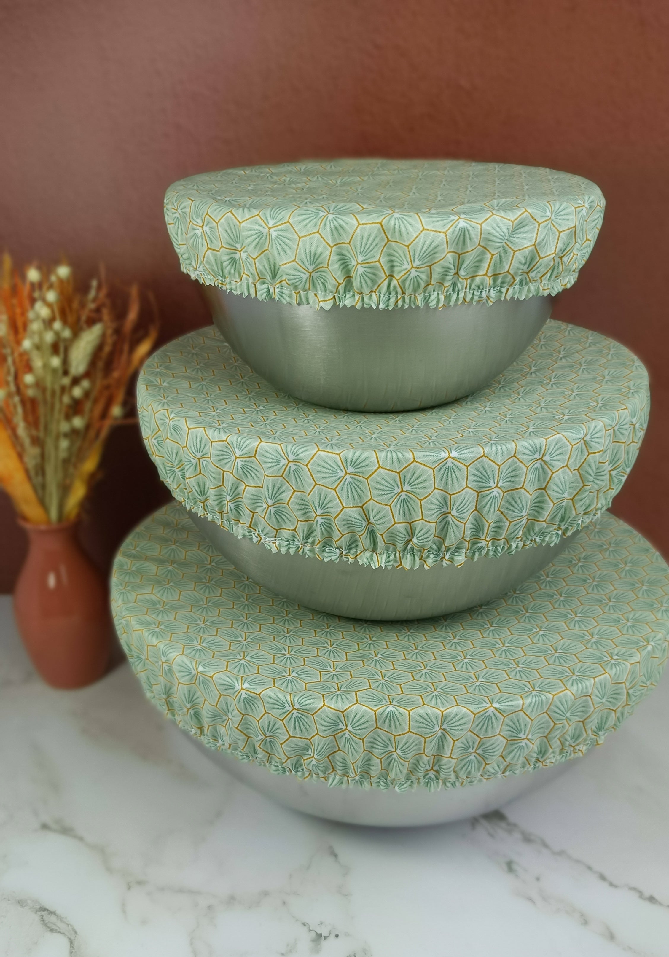 Couvre plat lavable riad vert clair 